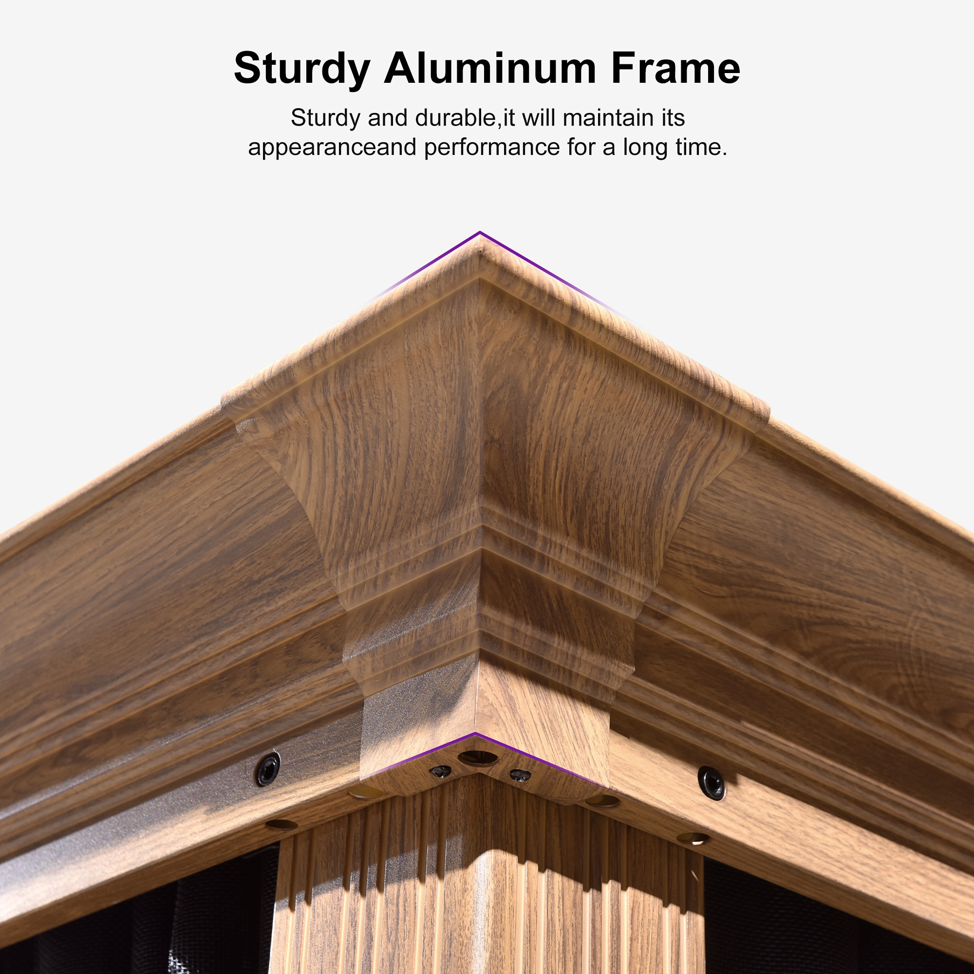 PURPLE LEAF LS06WHTG1224 Wood-Resin-Gazebos - View #10