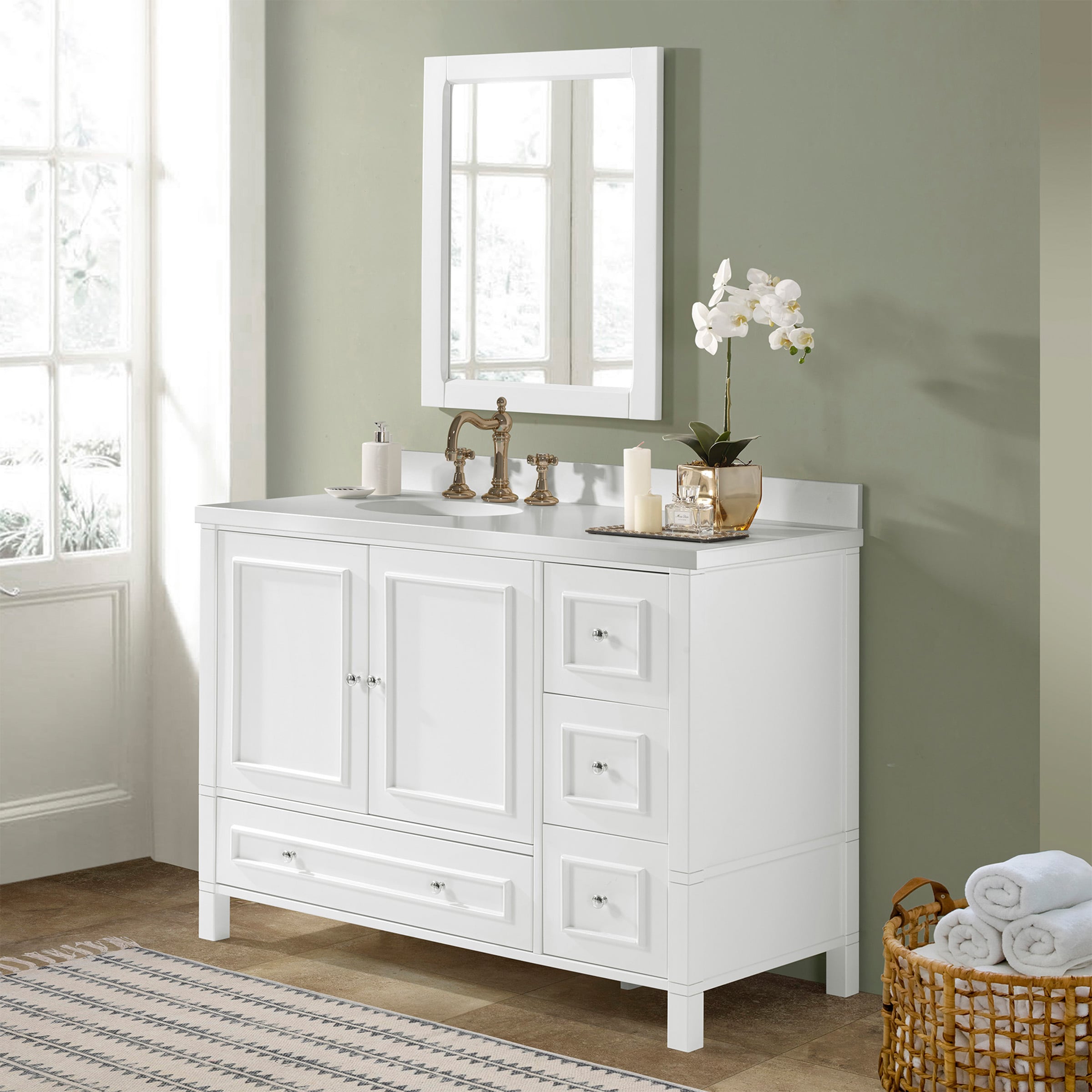 Alaterre Furniture AVAN48WHBB vanities - View #7