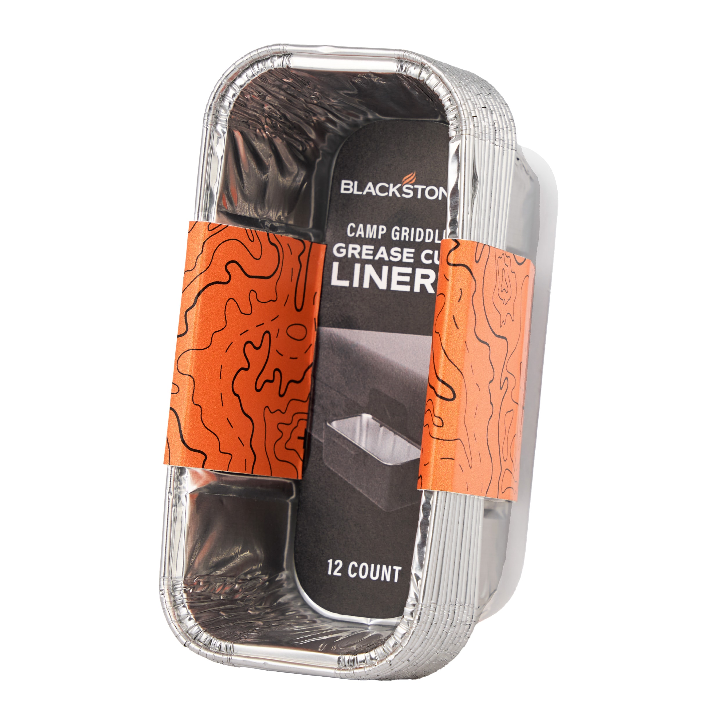 Blackstone 6121 Camping Griddle Grease Cup Liners 12 -Pack 2.25-in x 5-in W Disposable Aluminum Grill Drip cup