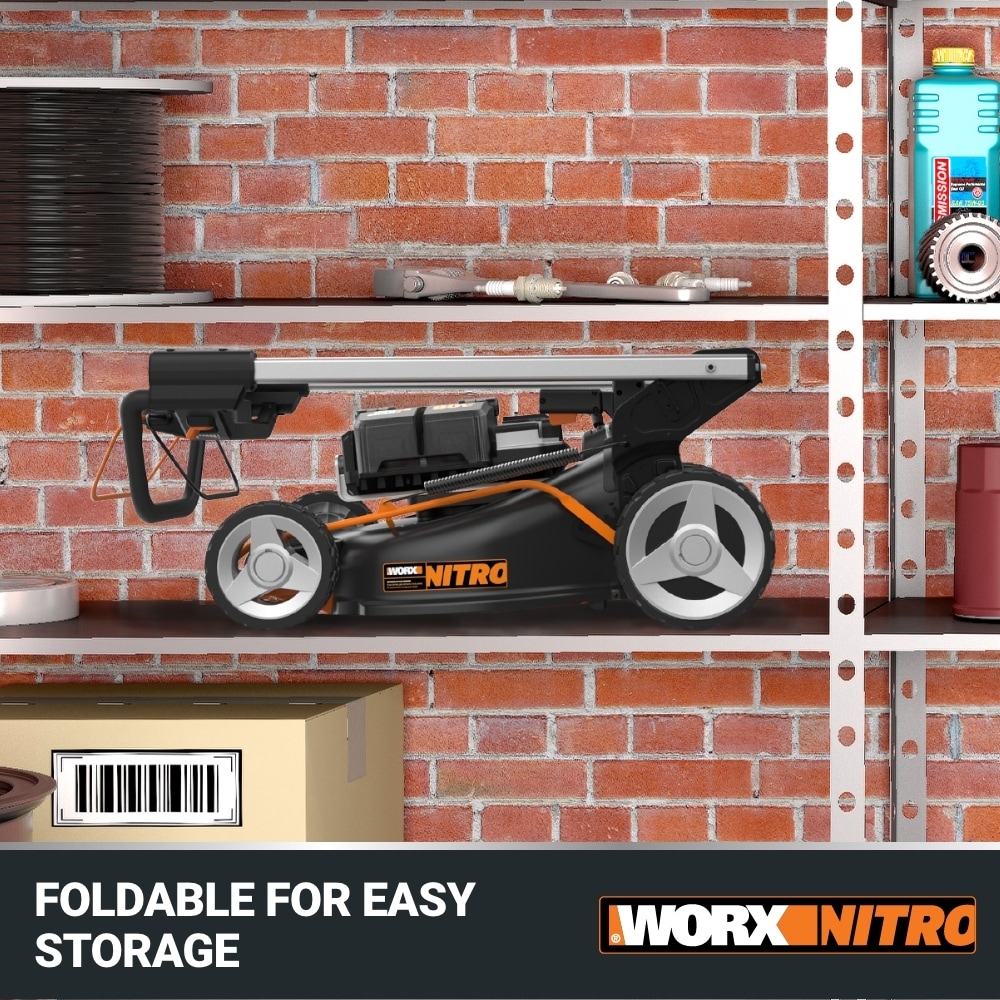 WORX NITRO POWER SHARE 80 volt 21 in Cordless Self propelled 5 Ah