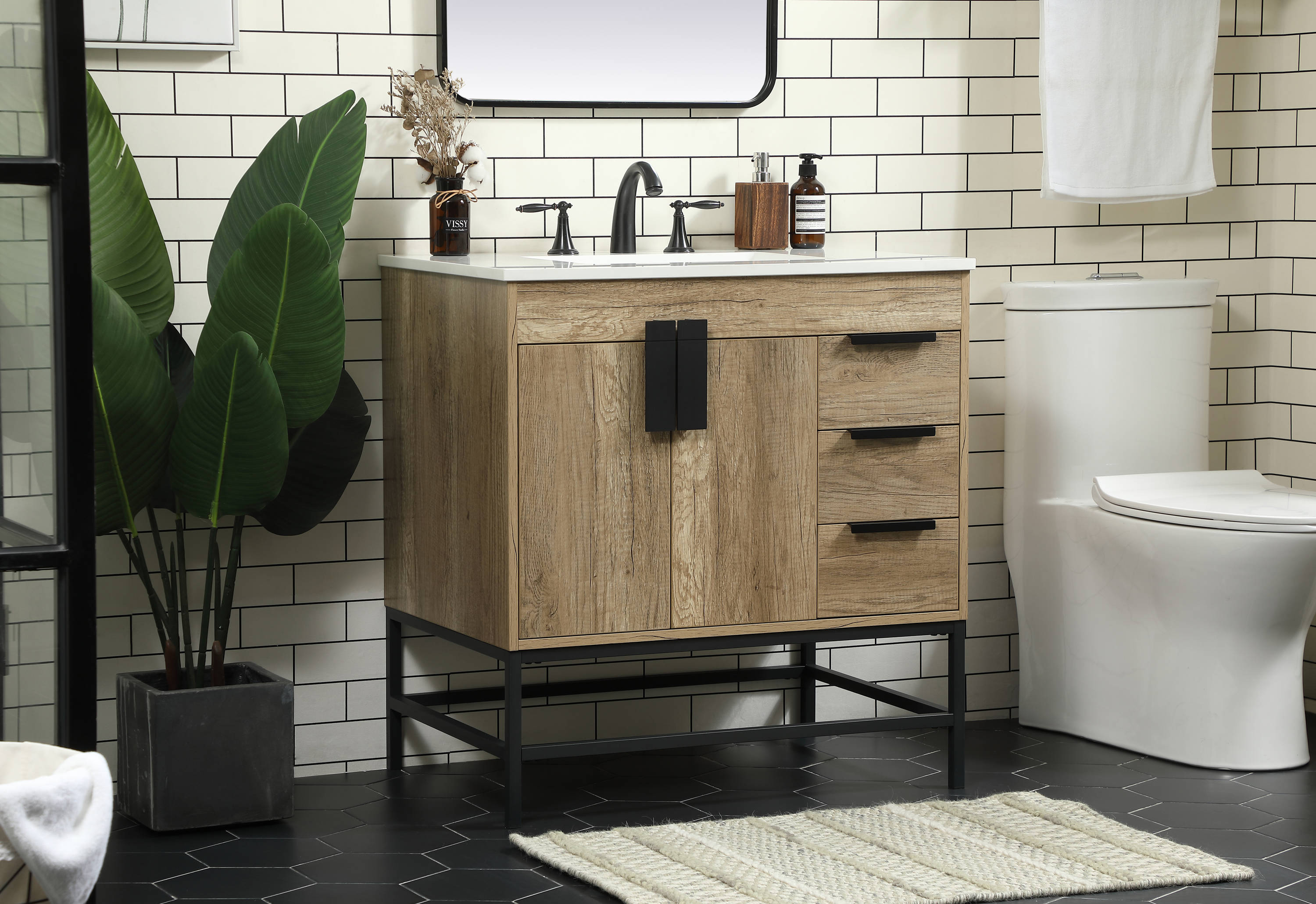 Elegant Decor HF146496NT Bath-Vanity-Combo - View #3