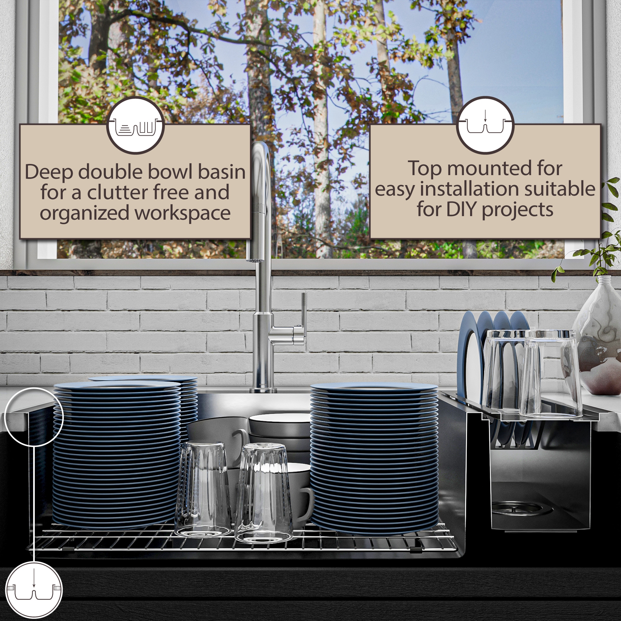 allen + roth PLLSS1000KIT Kitchen-Sinks - View #5