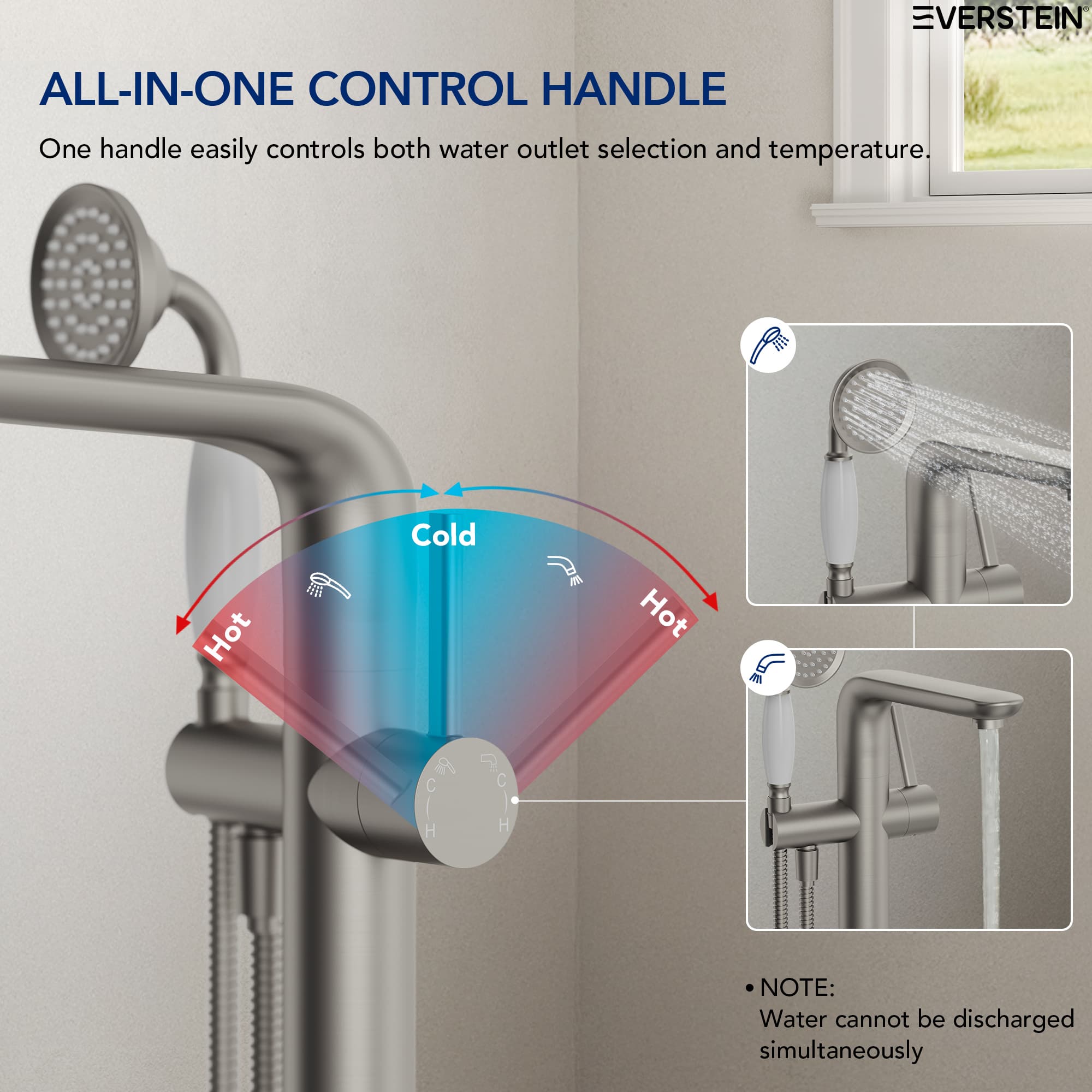 EVERSTEIN SFS-1187-NK Roman-Tub-Faucets - View #6