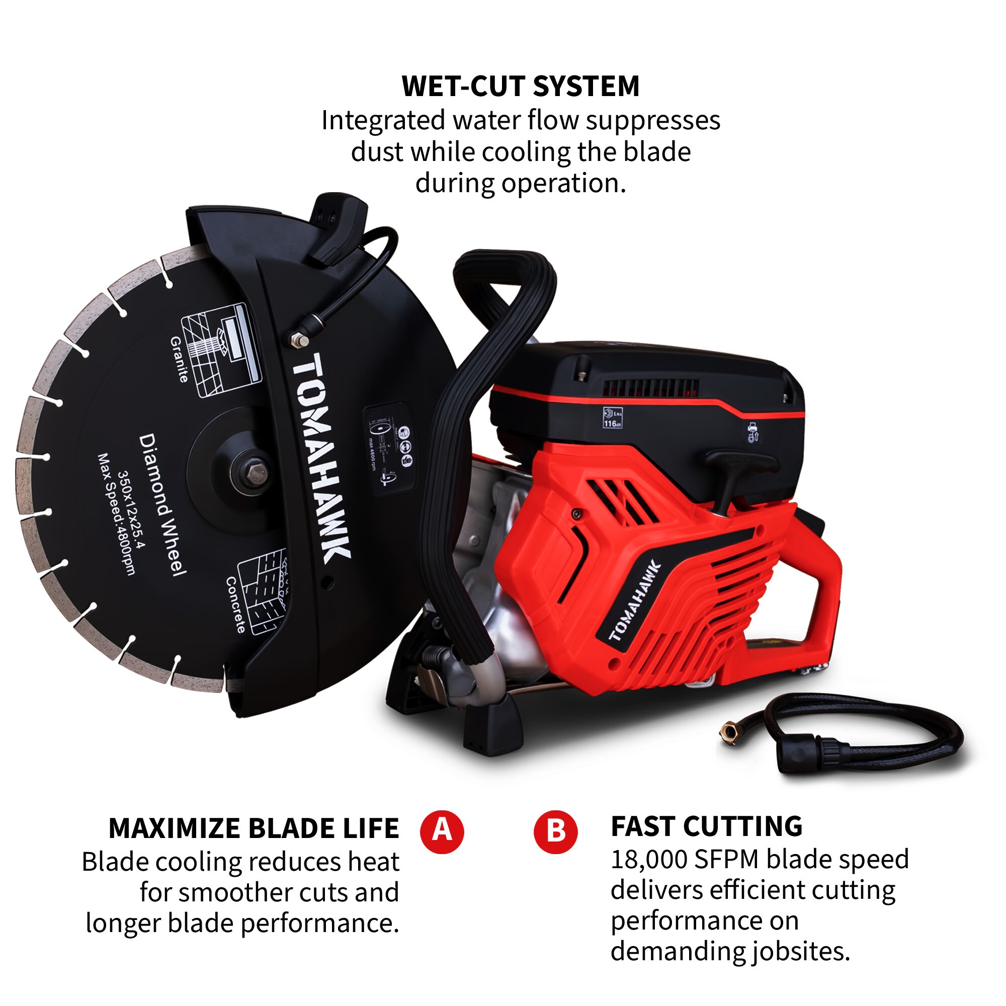 Tomahawk Power TKS350 Masonry-Saws - View #4