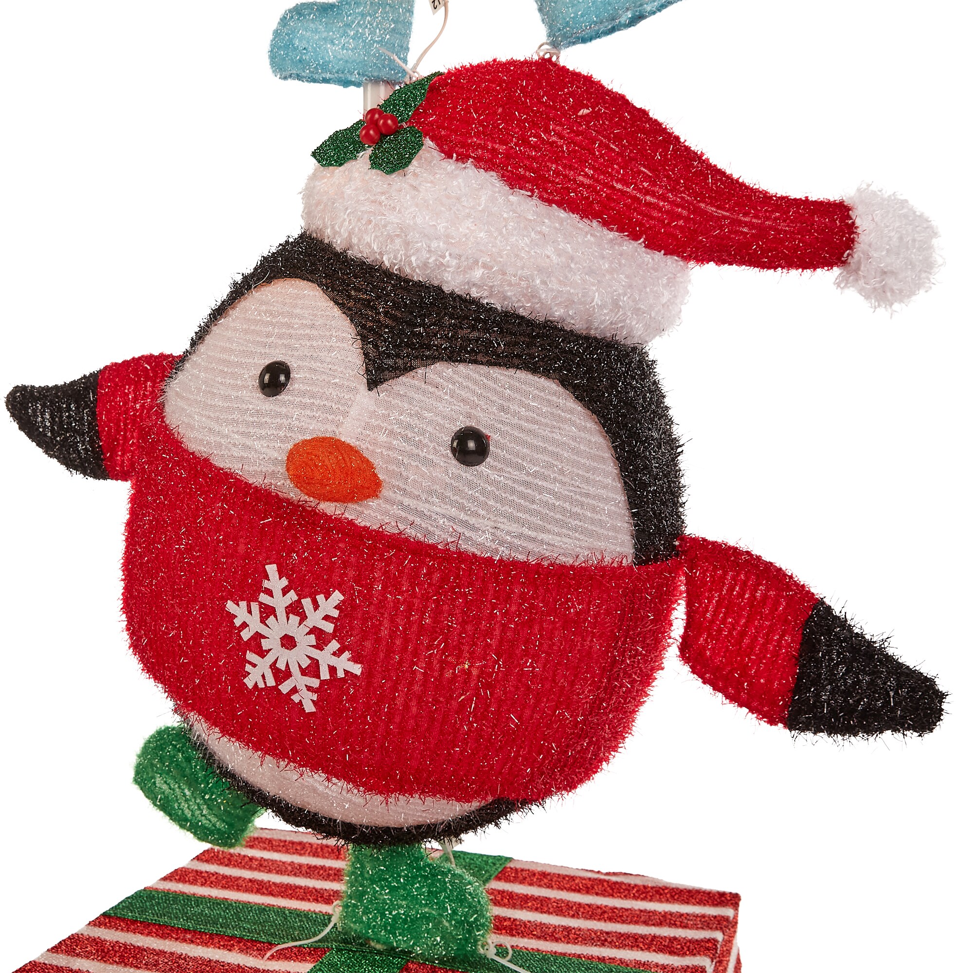 Yard Lights Holiday with Incandescent Living Penguin at Clear 72-in Decoration