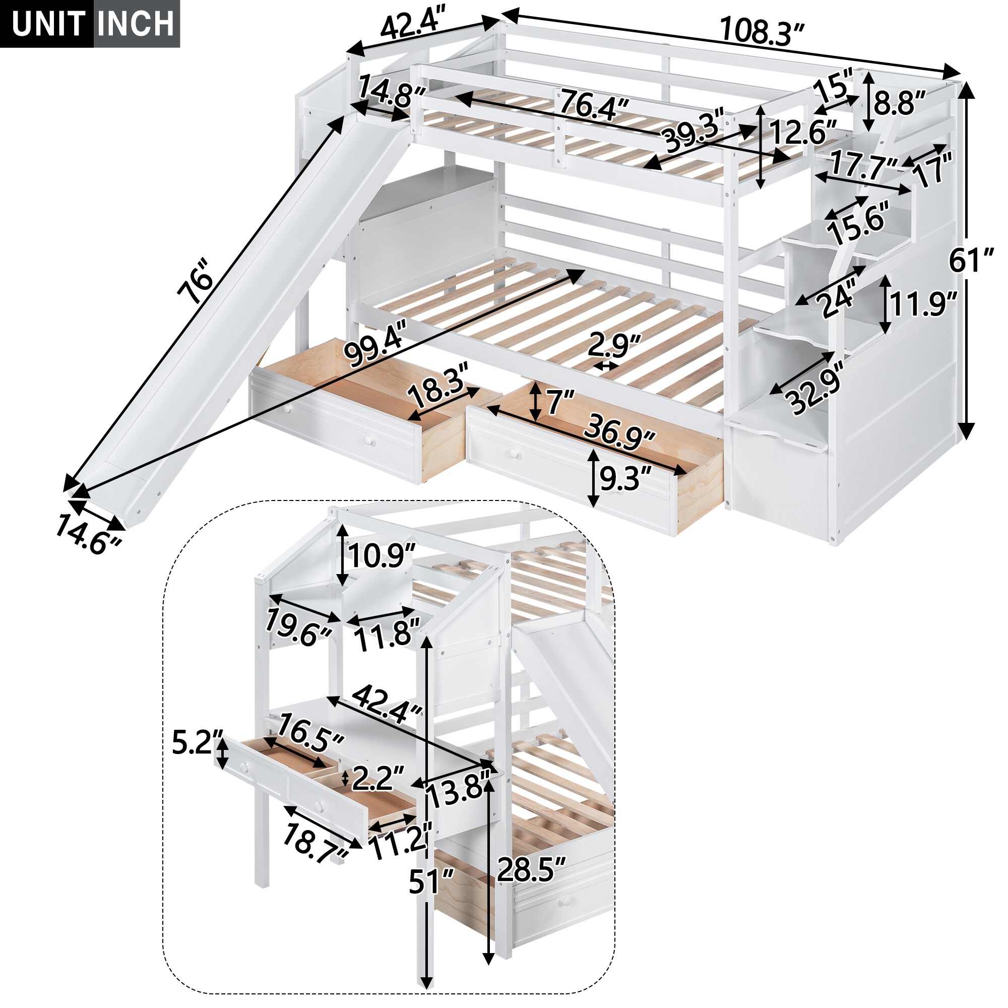 ModernLuxe SM001811AAK Bunk-Beds - View #3