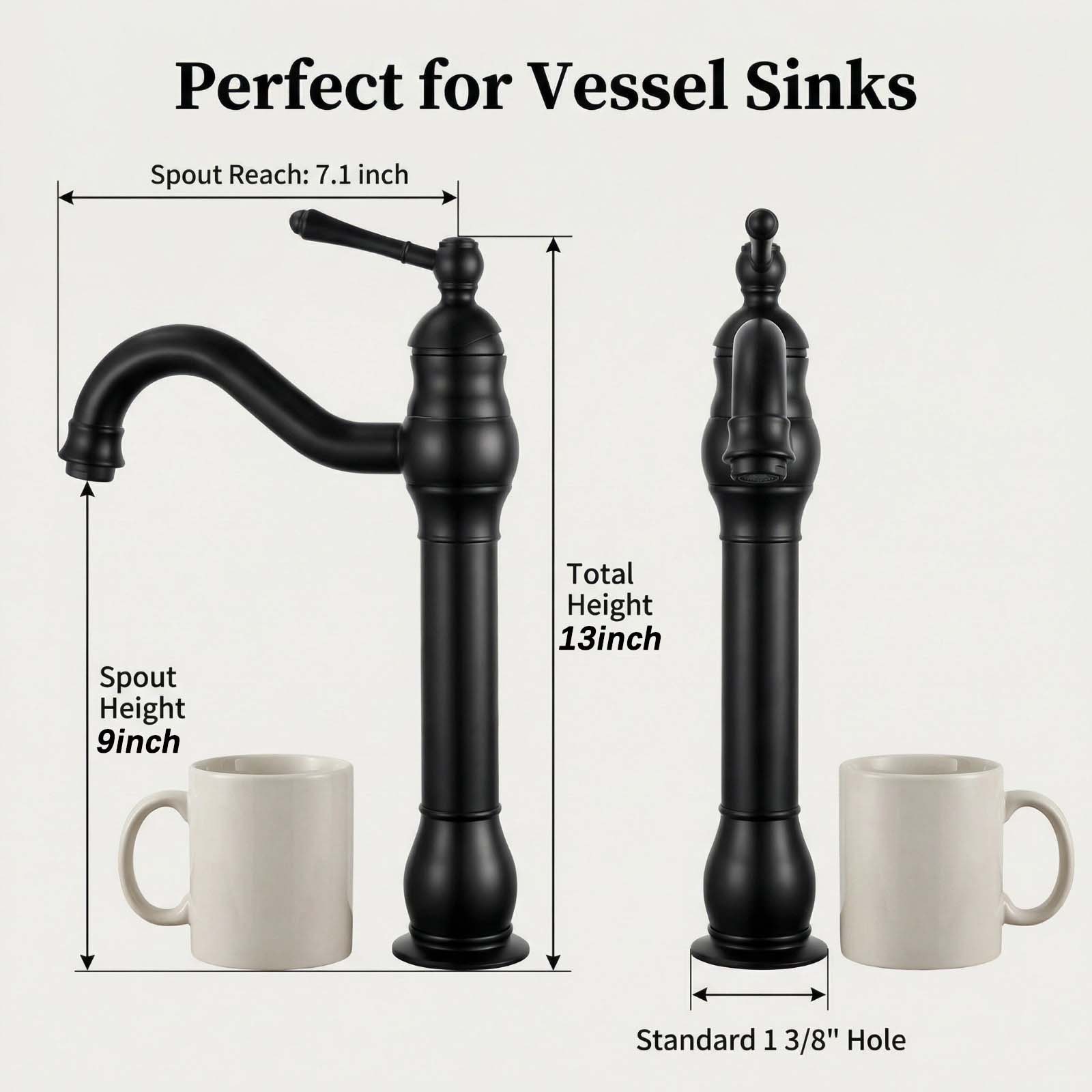 BYH VH-1006-MB Lavatory-Faucets - View #8