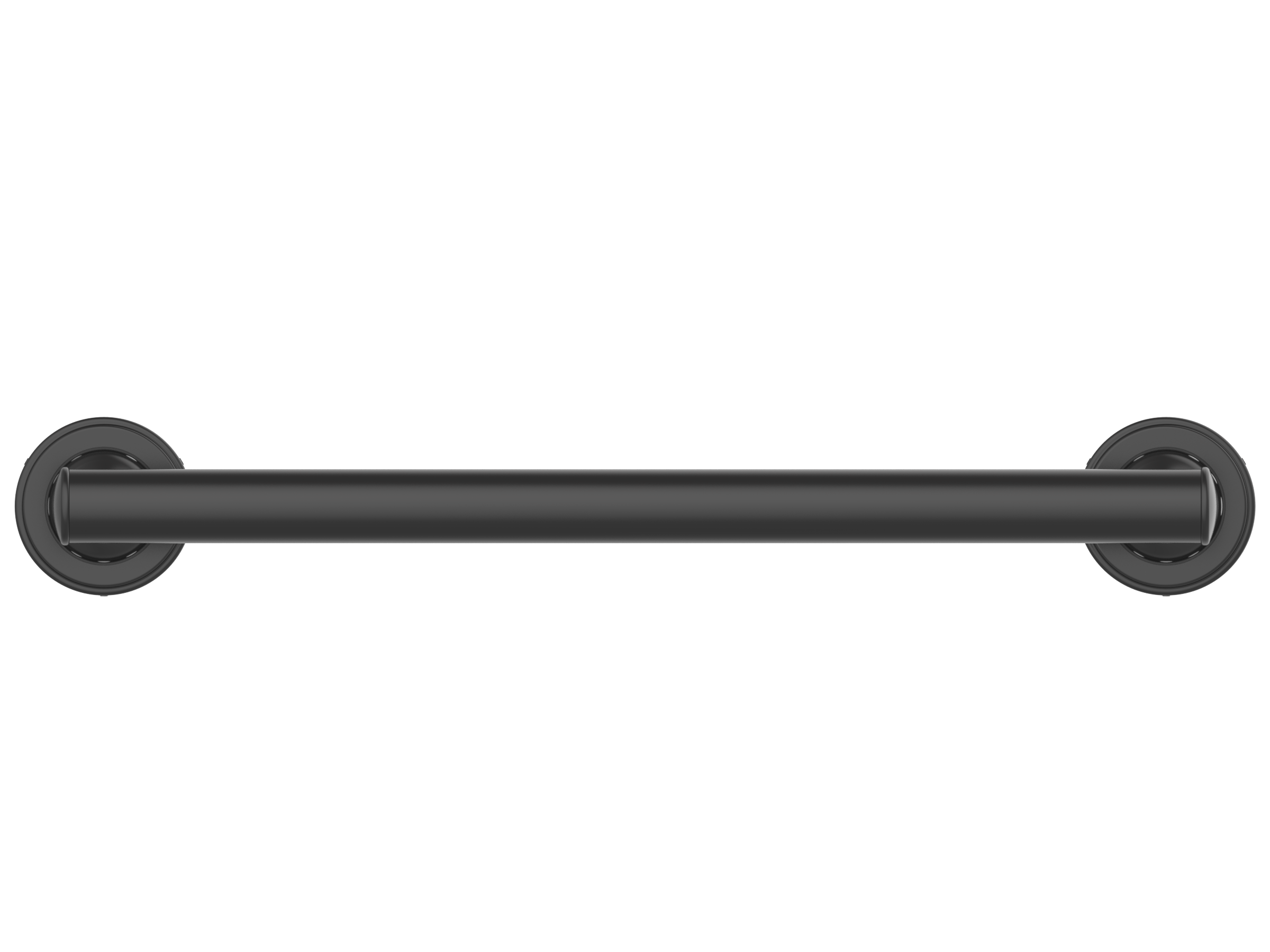 Project Source 20317-186807 Matte Black Wall mount ADA Compliant Grab Bar ( 500-lb Weight Capacity )