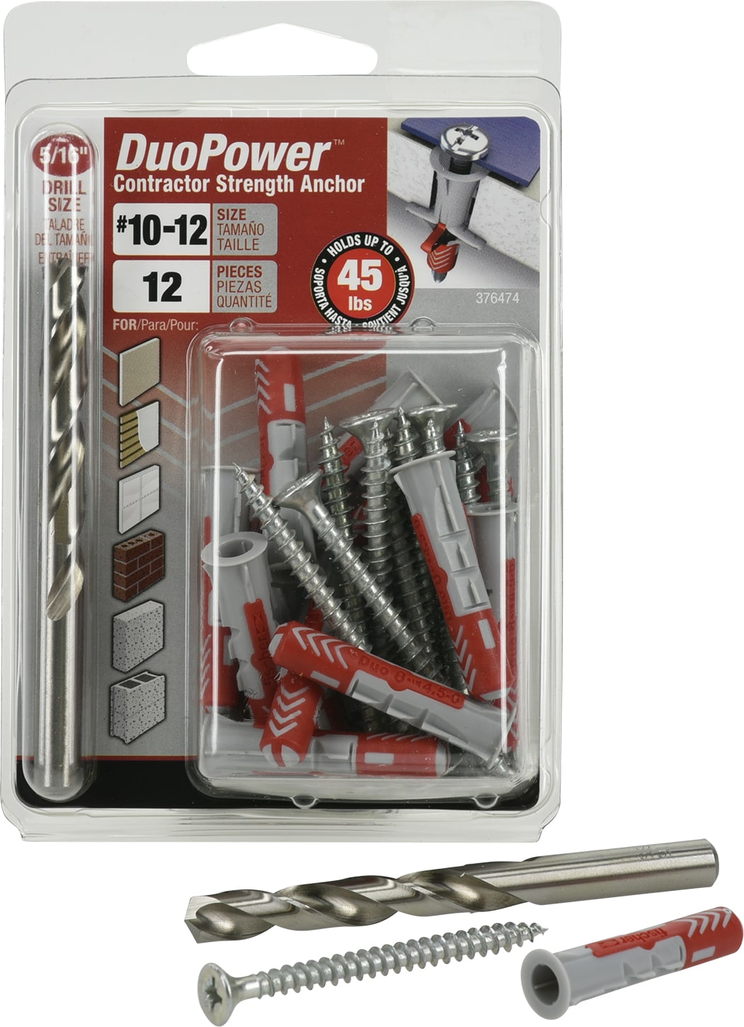 [Bundle] 4 DUOPOWER dowels and screws from Fischer