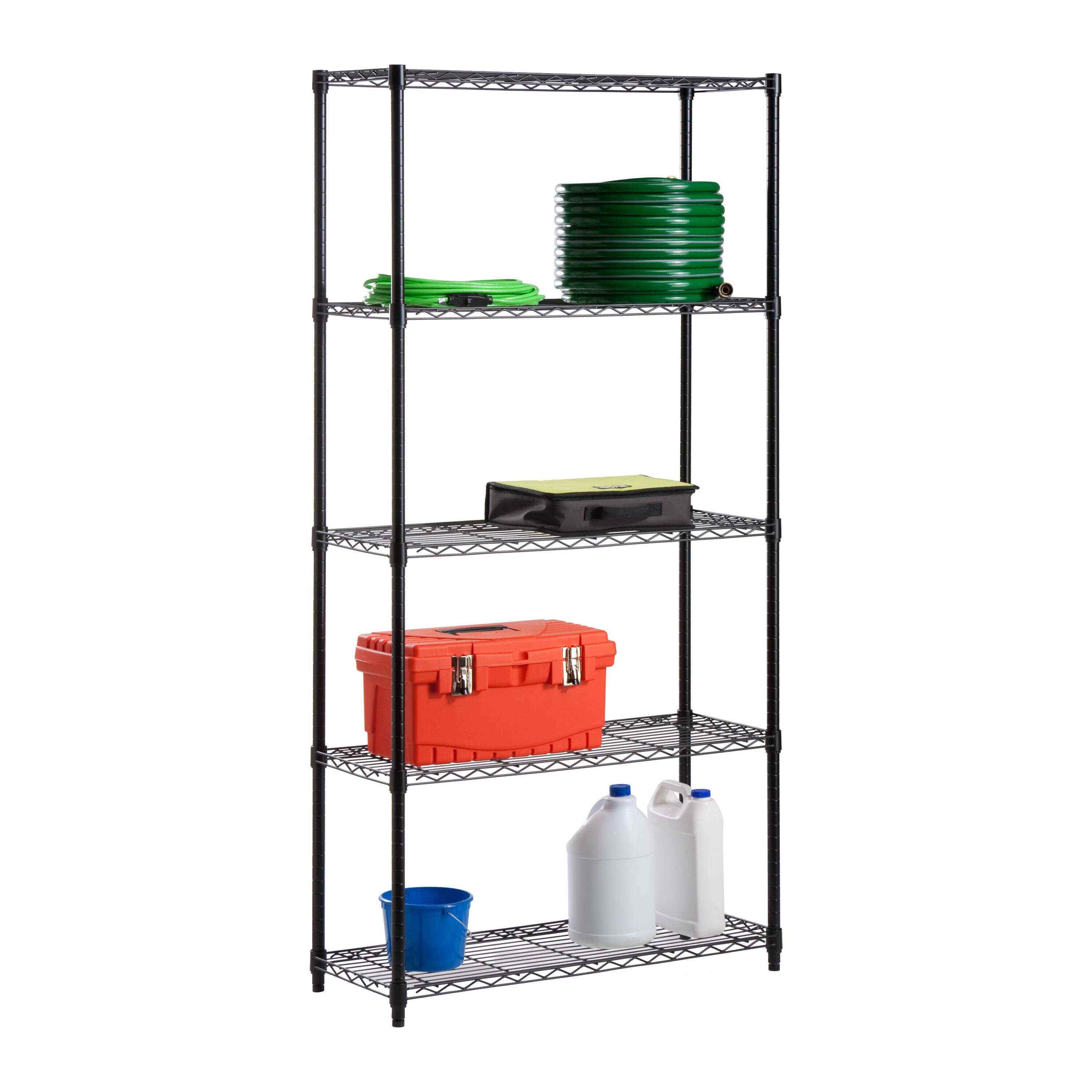 Honey-Can-Do Black 4-Tier Heavy Duty Steel Shelf