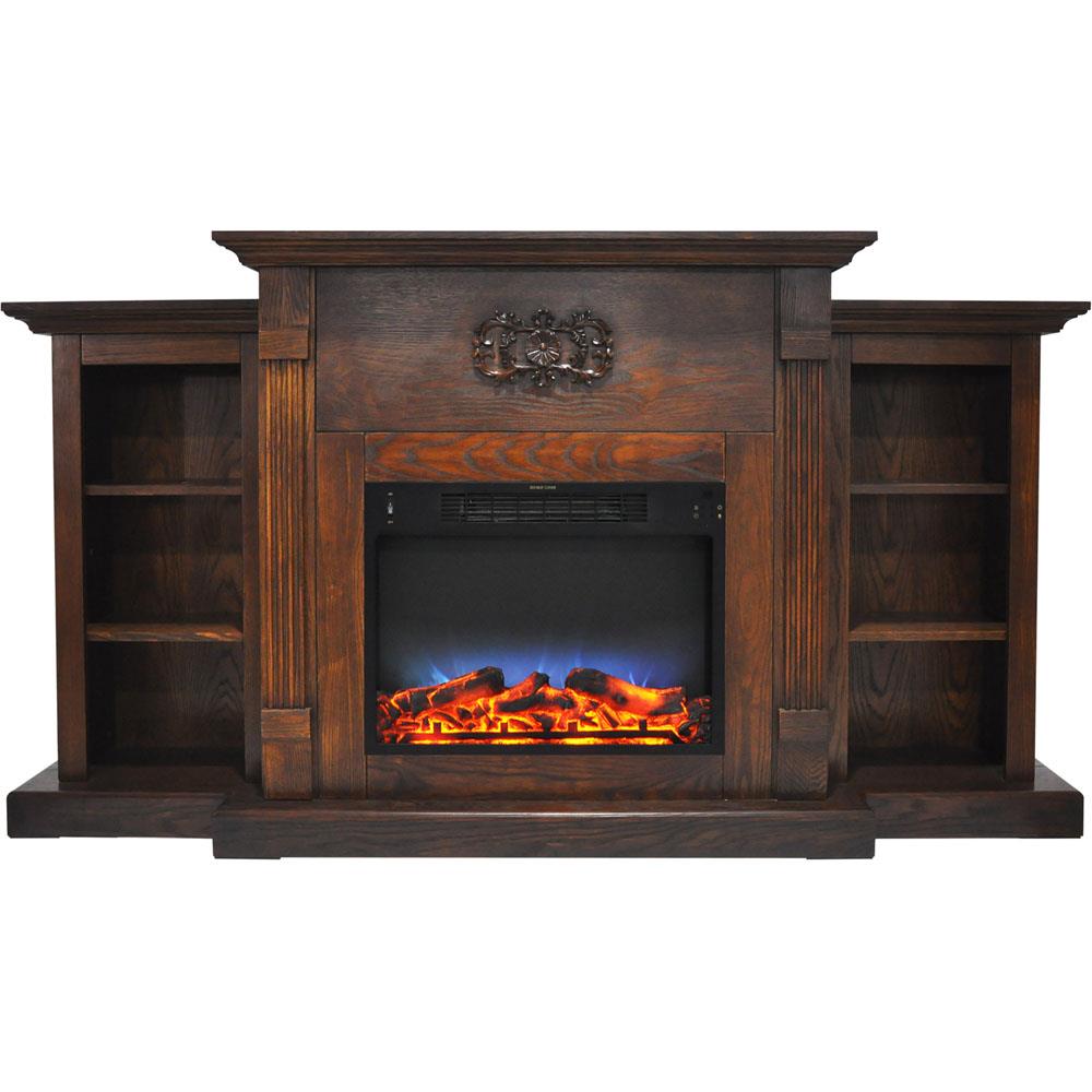 Cambridge 72.3-in W Walnut Fan-forced Electric Fireplace CAM7233-1WALLED Sansujyuku sansujyuku.com