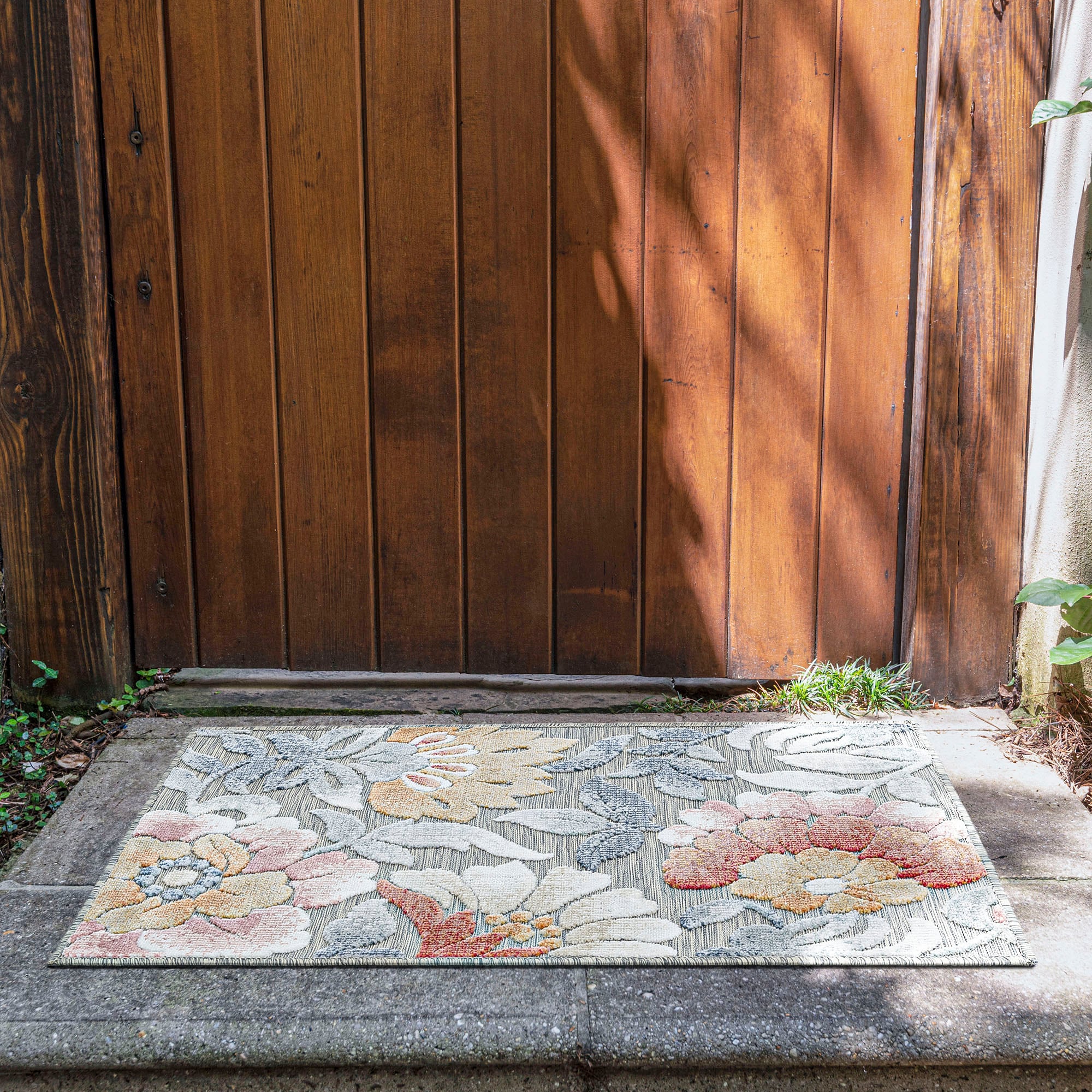 Tayse TRP1409 2X3 Tropic 2 x 3 (ft) Flatweave Polypropylene Gray Rectangular Indoor/Outdoor Throw rug