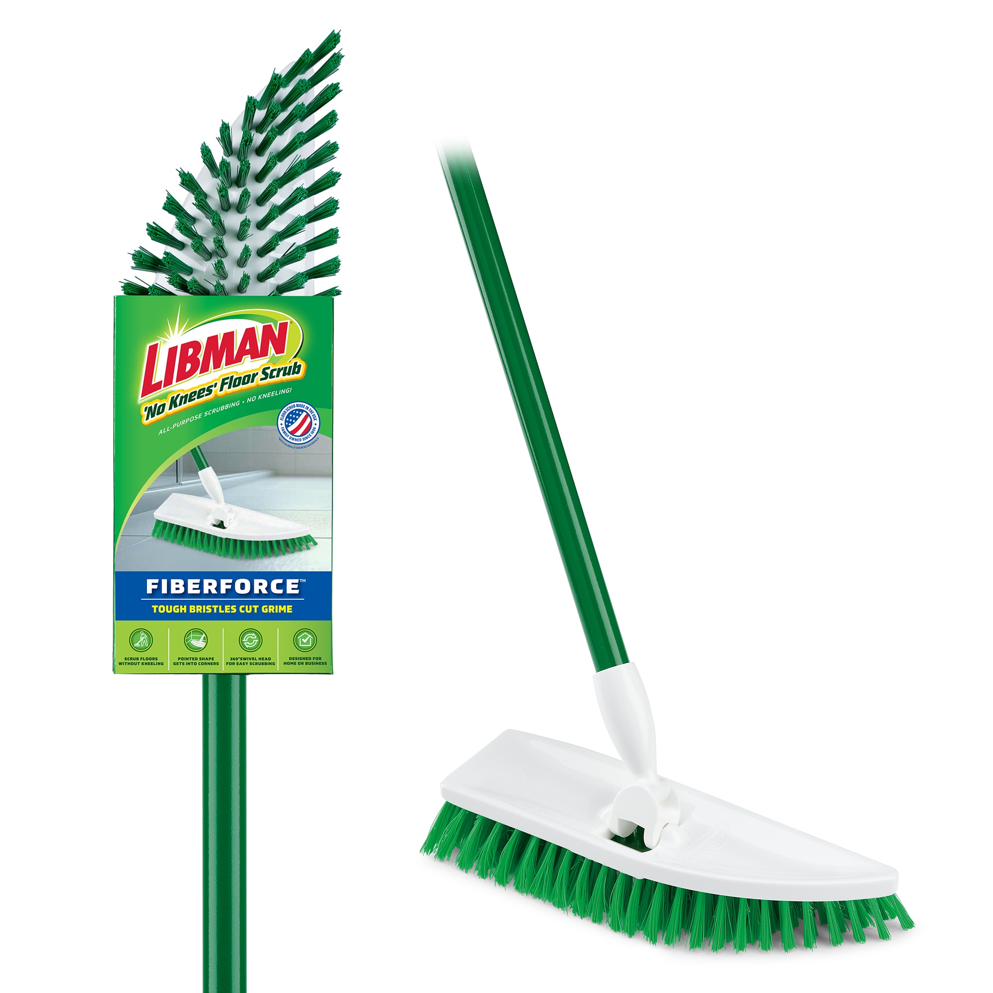 Libman 10.6-in Poly fiber Stiff Deck Brush