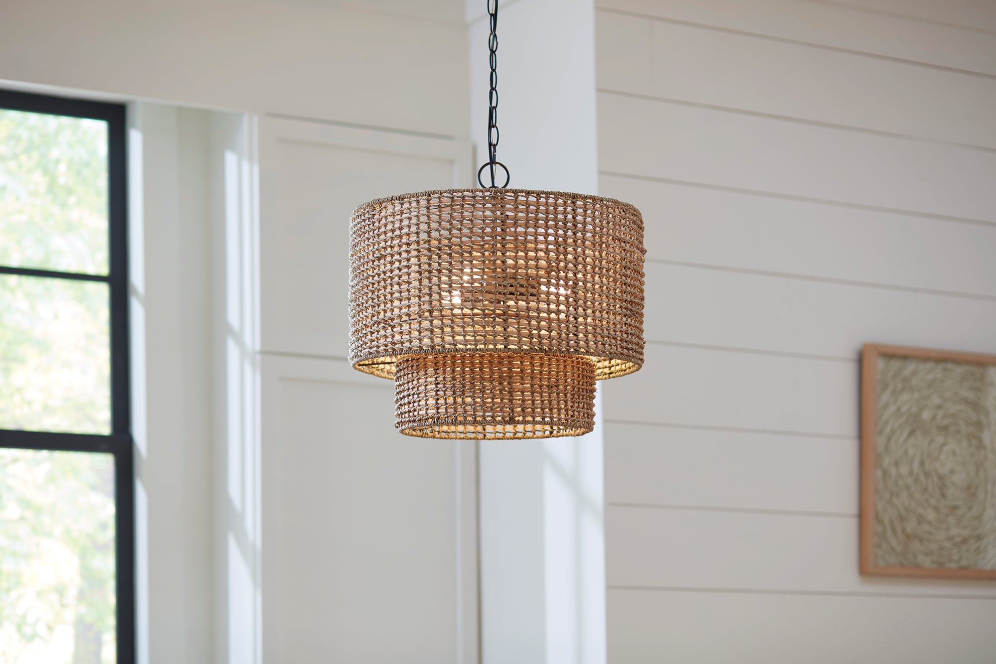 Lampsmodern Pendant Light Woven Rattan Wicker Cone Hanging Lights For  Kitchen Island