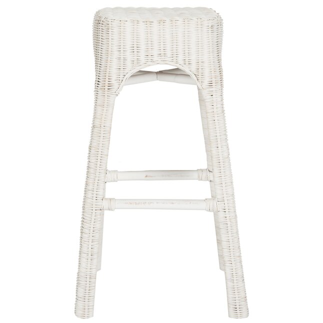 Safavieh Percy White Distress Bar Stool Safavieh Percy White Distress Bar Stool
