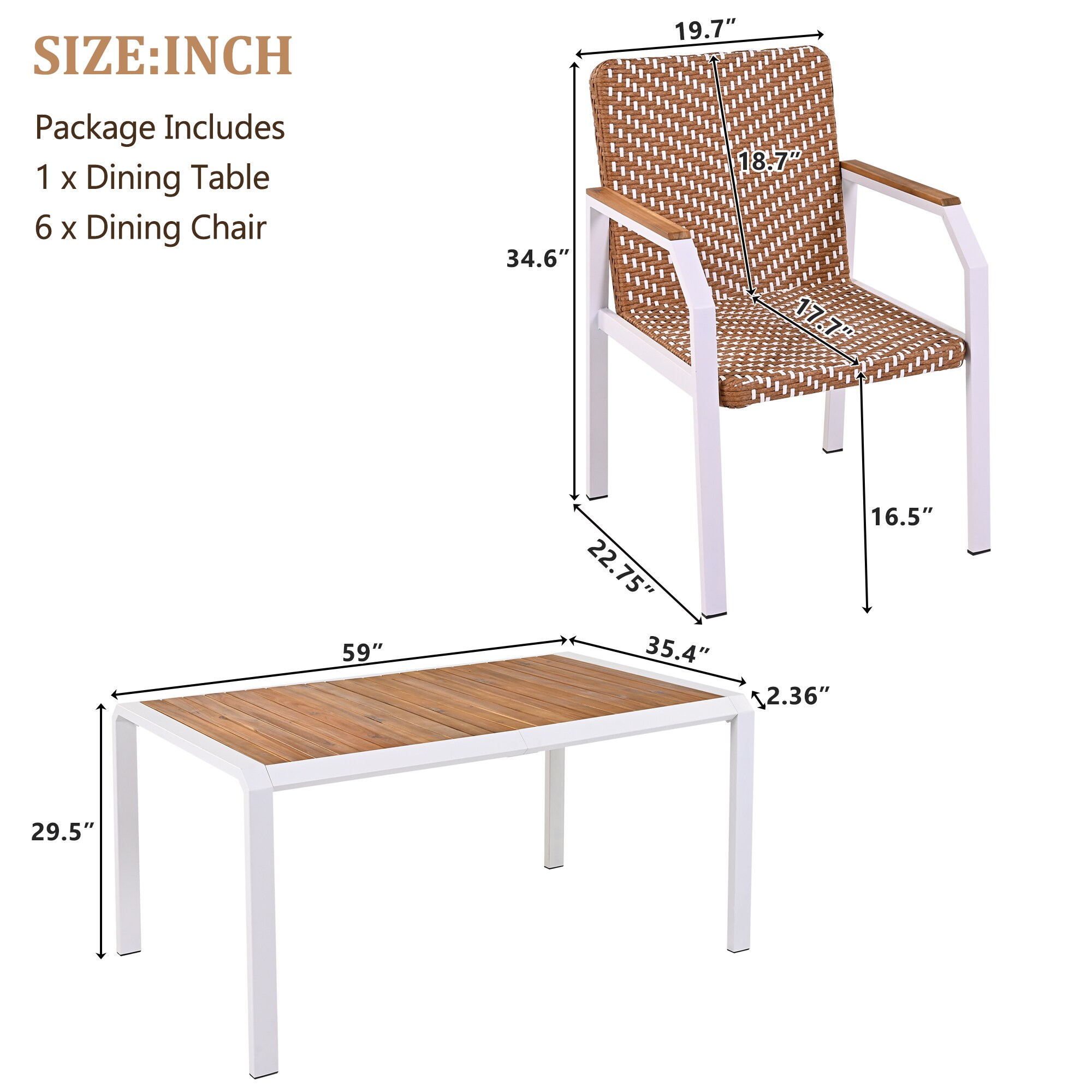 JIMSMAISON BOGOPD11BRO Patio-Dining-Sets - View #8