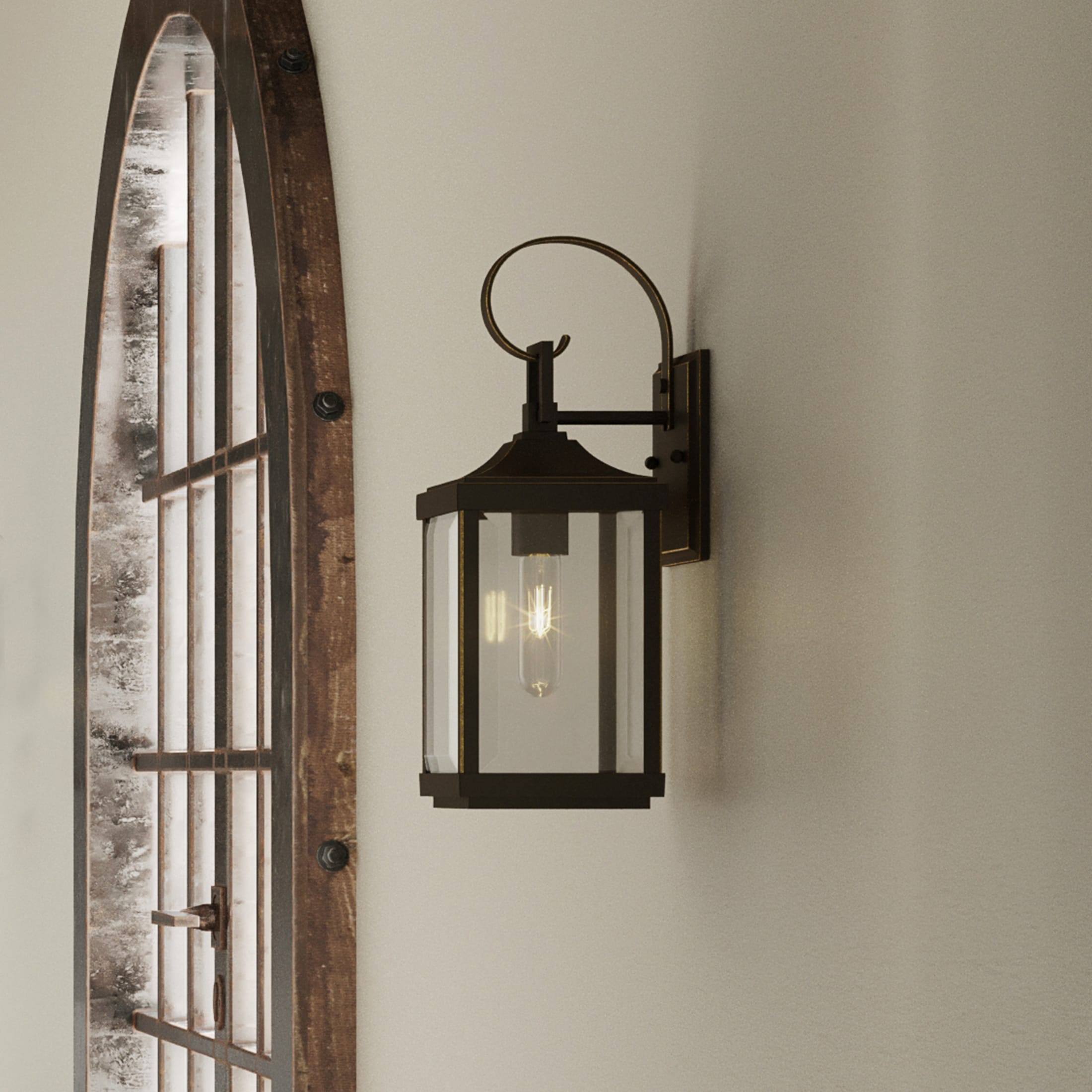 Progress Lighting Gibbes Street 1-Light 15.12-in H Antique Bronze