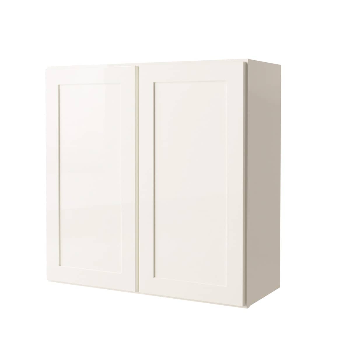 Project Source 30-in W x 30-in H x 12-in D White Painted Door Wall ...