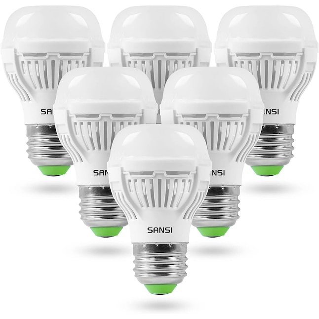 correct doe alstublieft niet minimum SANSI LED light bulbs 60-Watt EQ A15 Cool White E26 LED Light Bulb (6-Pack)  in the General Purpose LED Light Bulbs department at Lowes.com