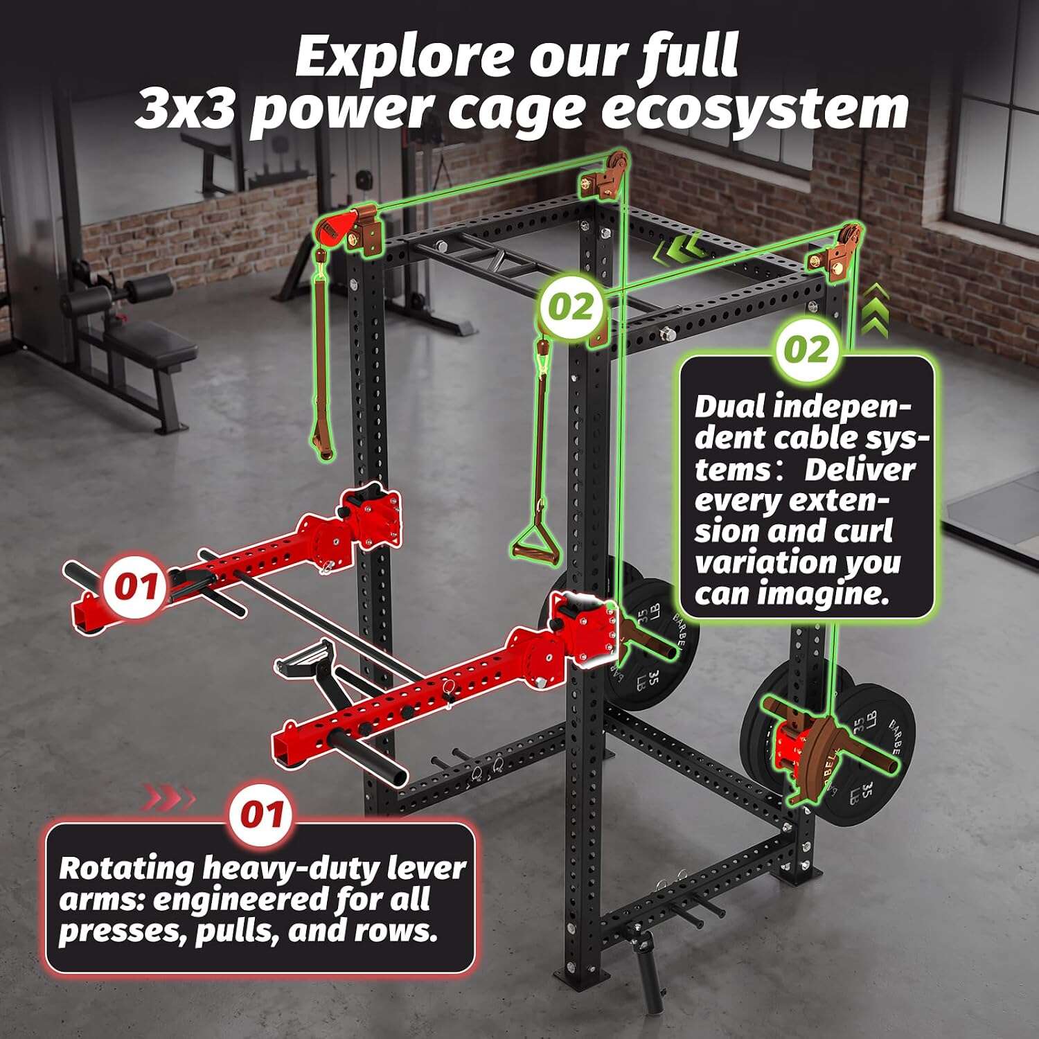 AECOJOY 15010BKRD-LS02 Lat-Pull-Down-Machines - View #3