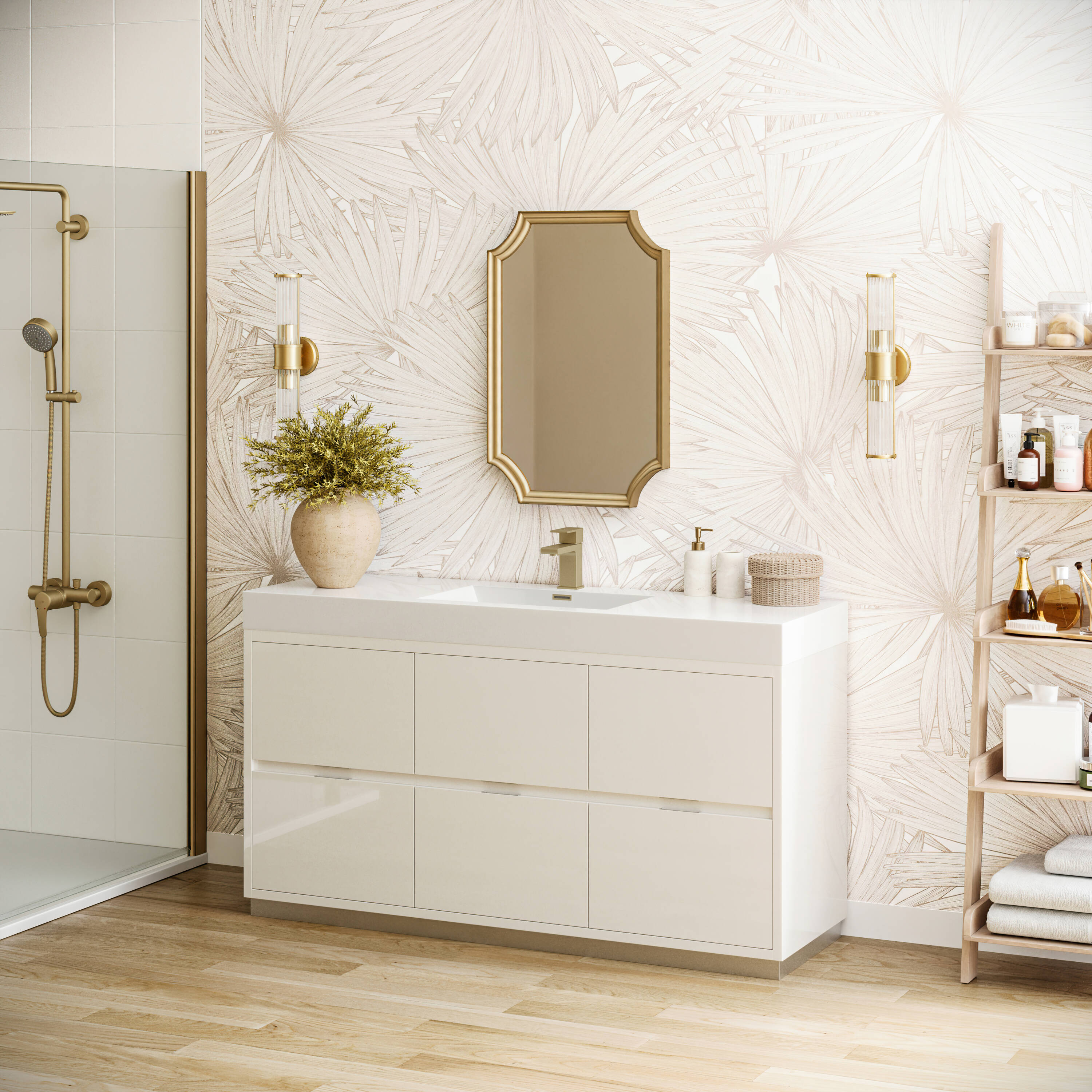 Fresca FCB8460WH-I Bath-Vanity-Combo - View #5