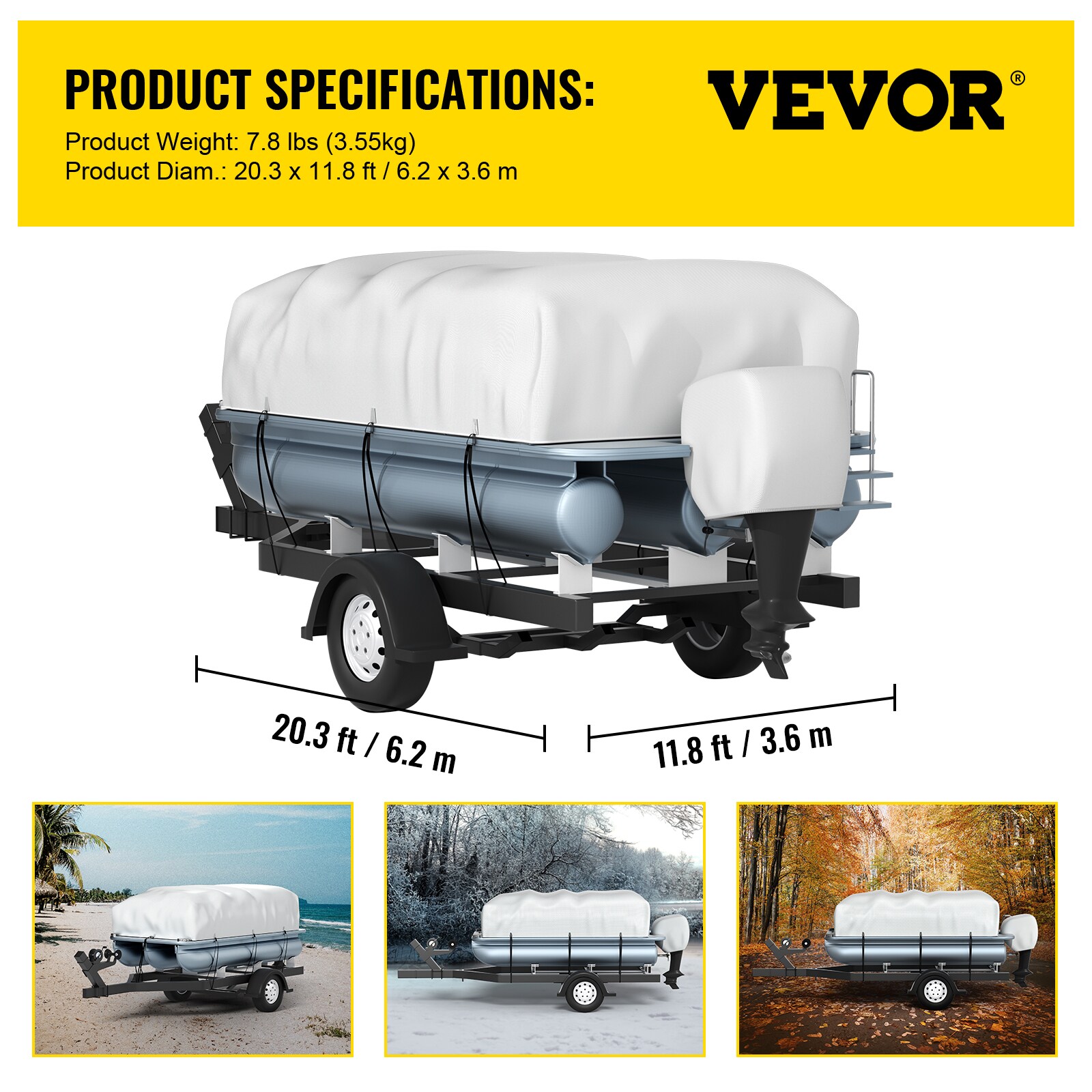 VEVOR FQCZYCYCB21245KUNV0 Boat-Covers - View #8