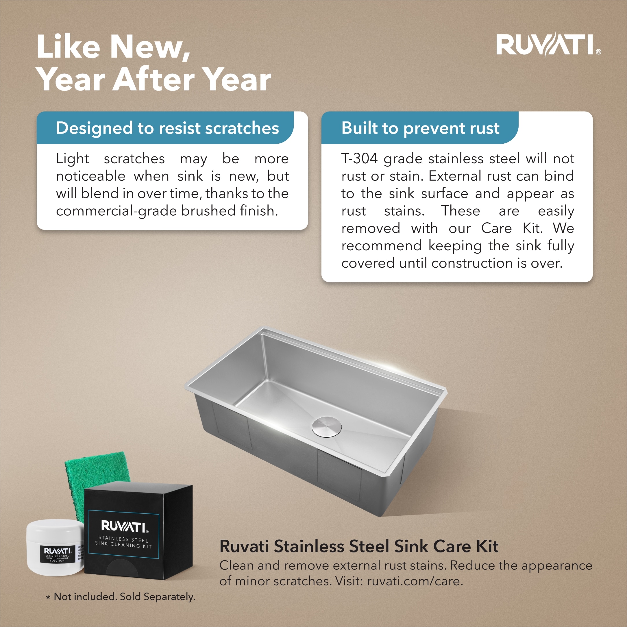 Ruvati RVH8320 Kitchen-Sinks - View #9