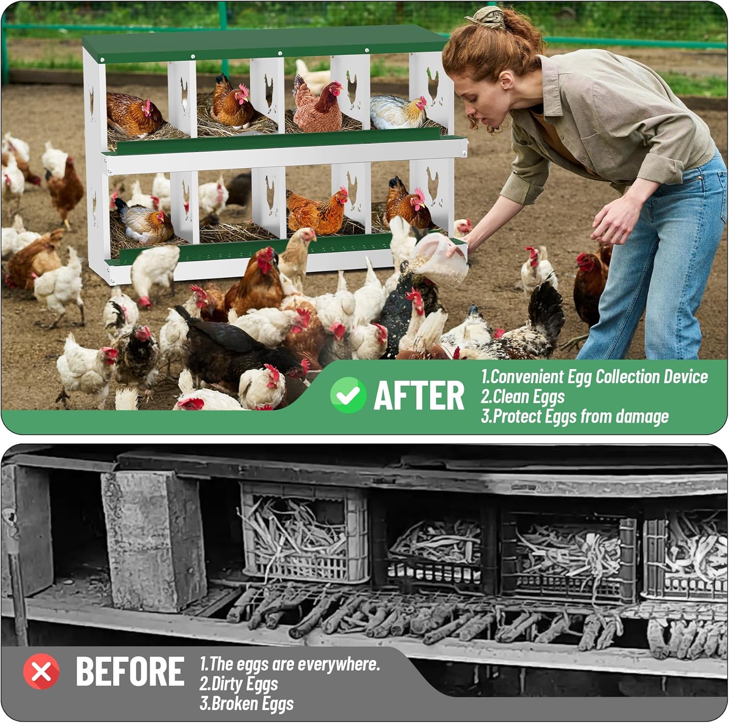 Qeetex GGL-PHO-348STS3V Chicken-Coops-Rabbit-Hutches - View #4