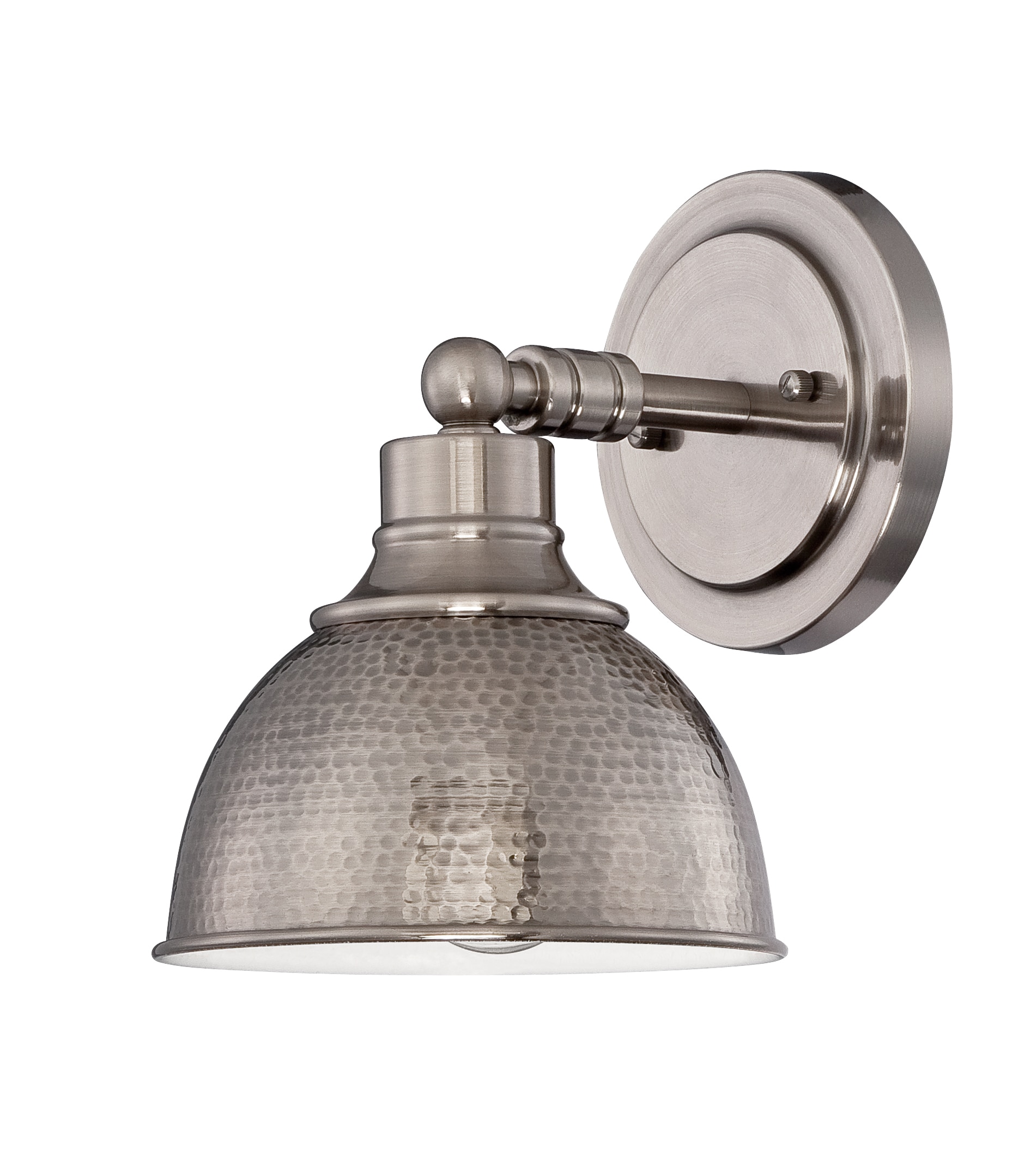 Timarron 7.5-in W 1-Light Antique Nickel Transitional Incandescent Wall Sconce | - Craftmade 35901-AN