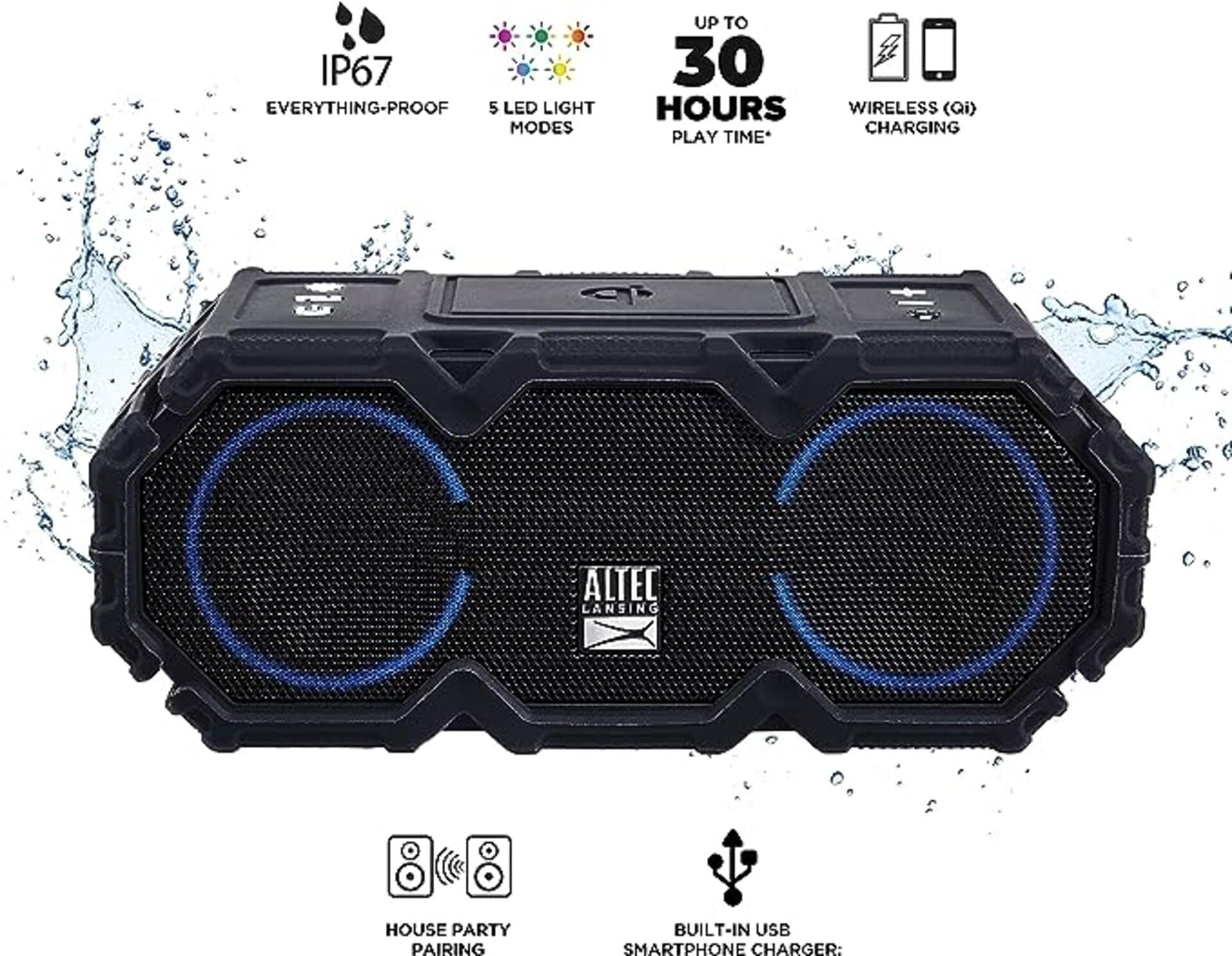 Altec Lansing 4.1-in Bluetooth Compatibility Indoor/Outdoor