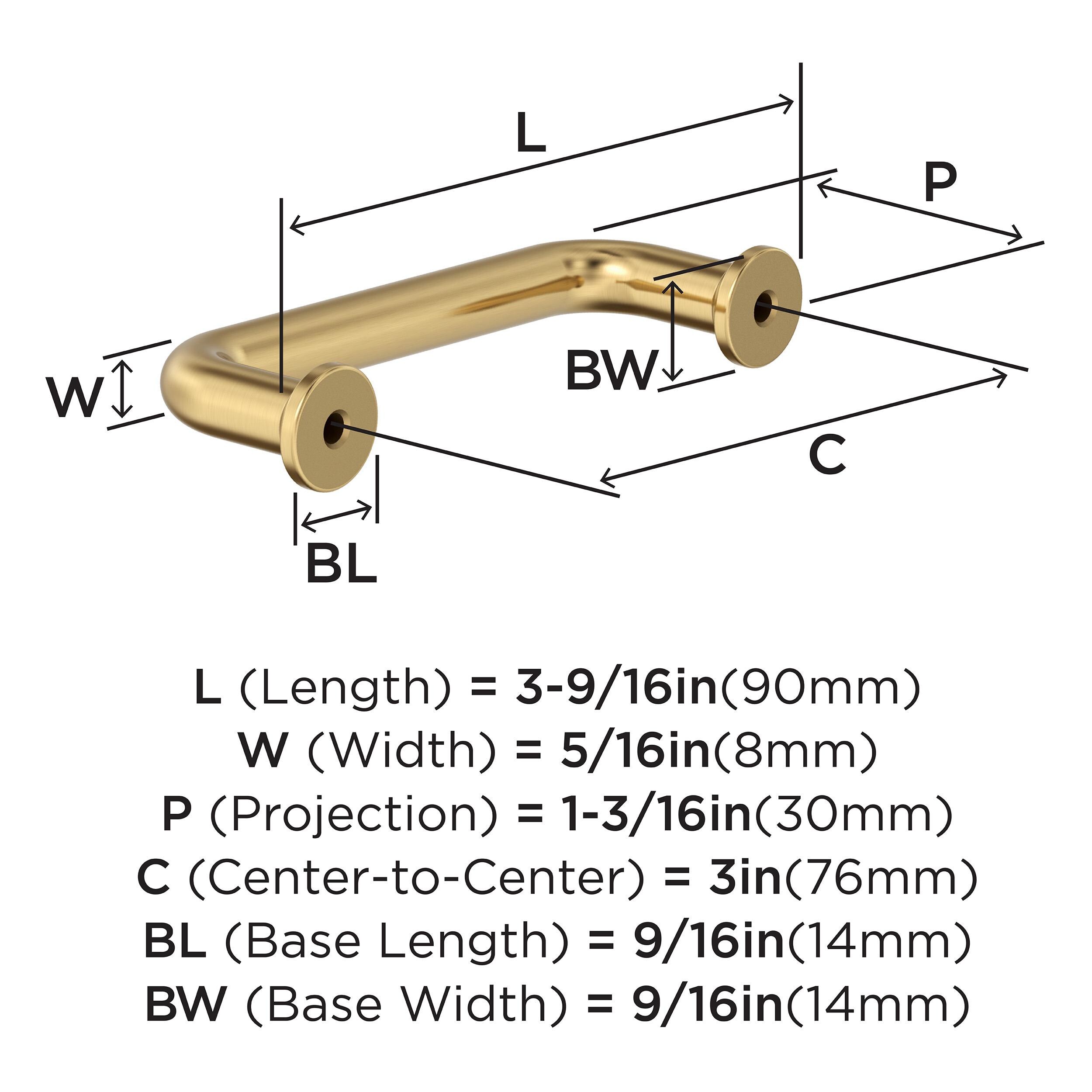 Amerock BP37380CZ Cabinet-Pulls - View #5