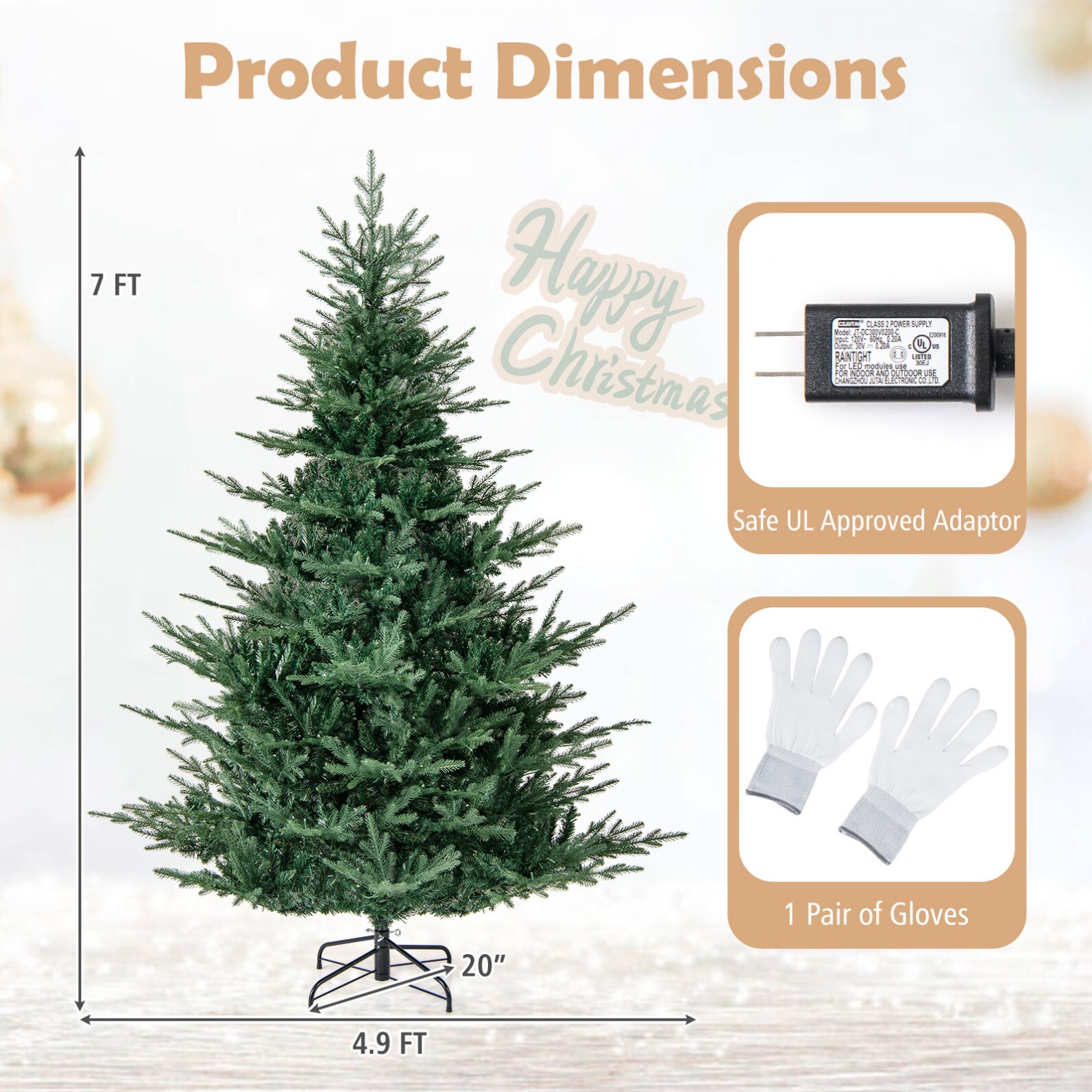 LIVIZA HYS25195US7 Artificial-Christmas-Trees - View #3