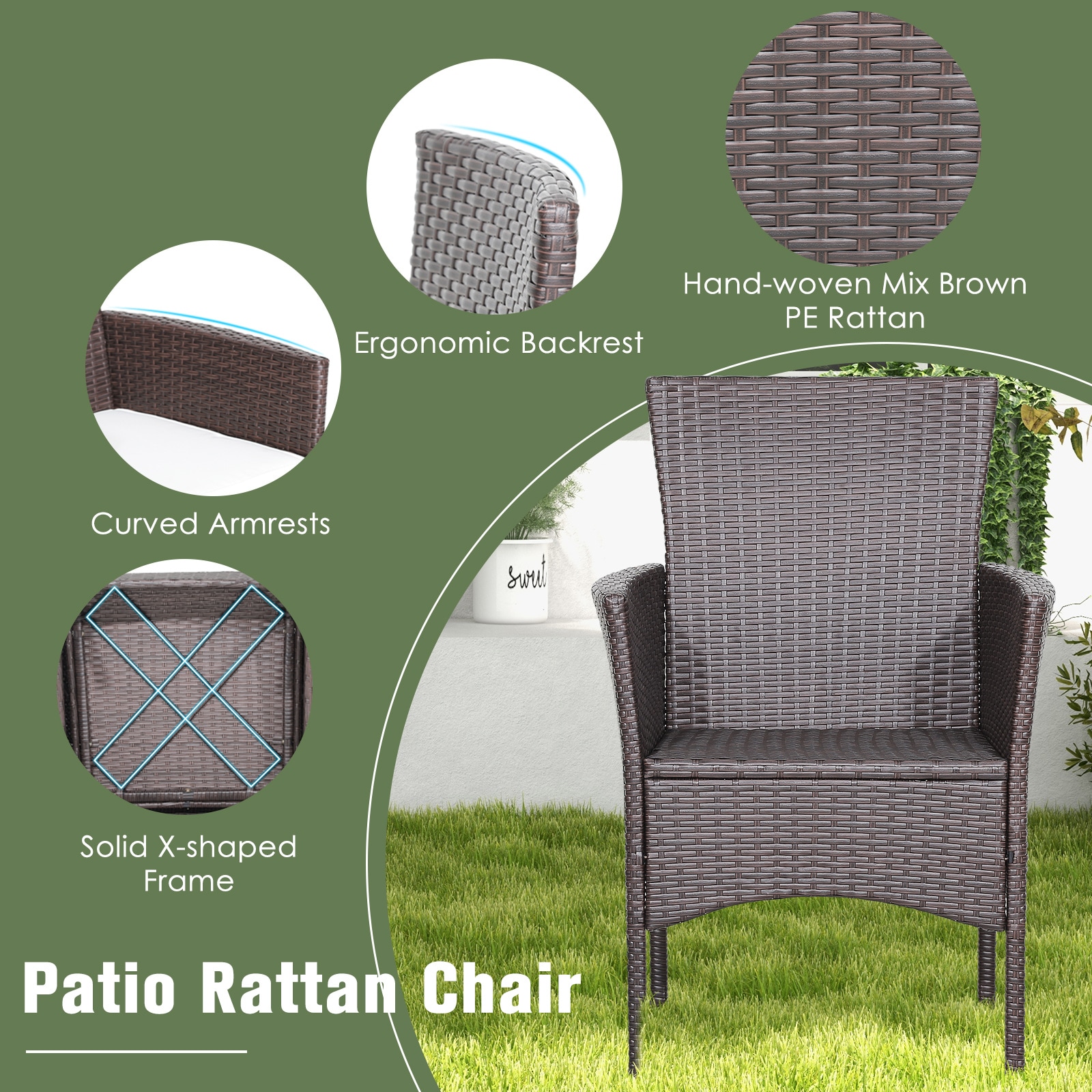Forclover HBV-0678 Patio-Conversation-Sets - View #3