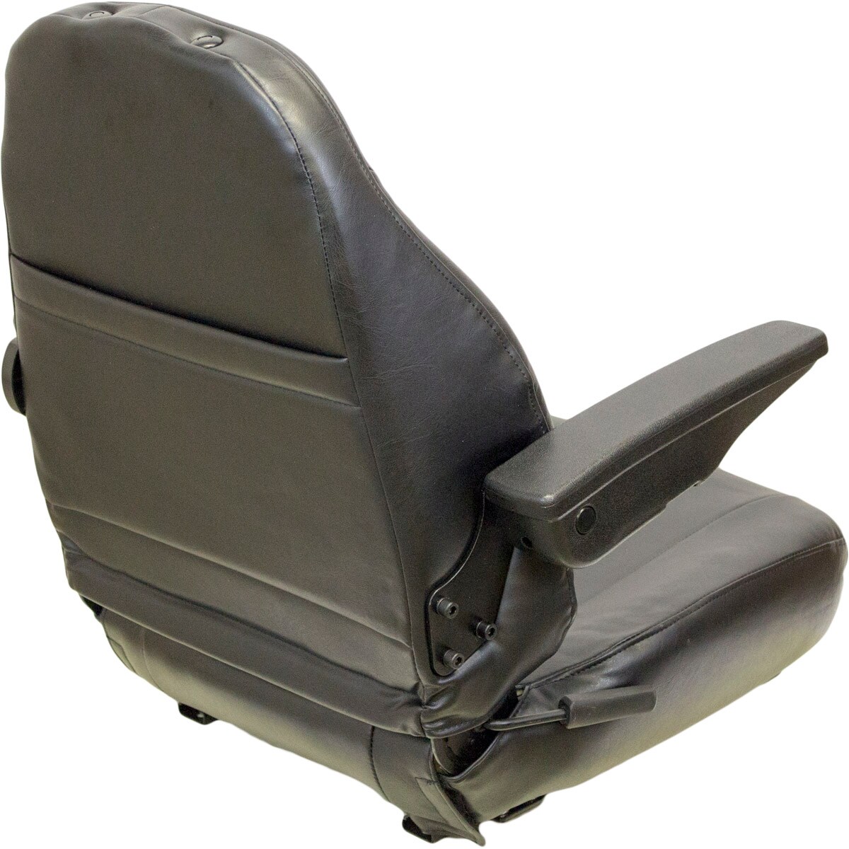 KM 450 Uni Pro Riding Lawn Mower Seat - Black Vinyl with Arms, Universal  Construct/Mower Seat, High-Density Foam Cushions