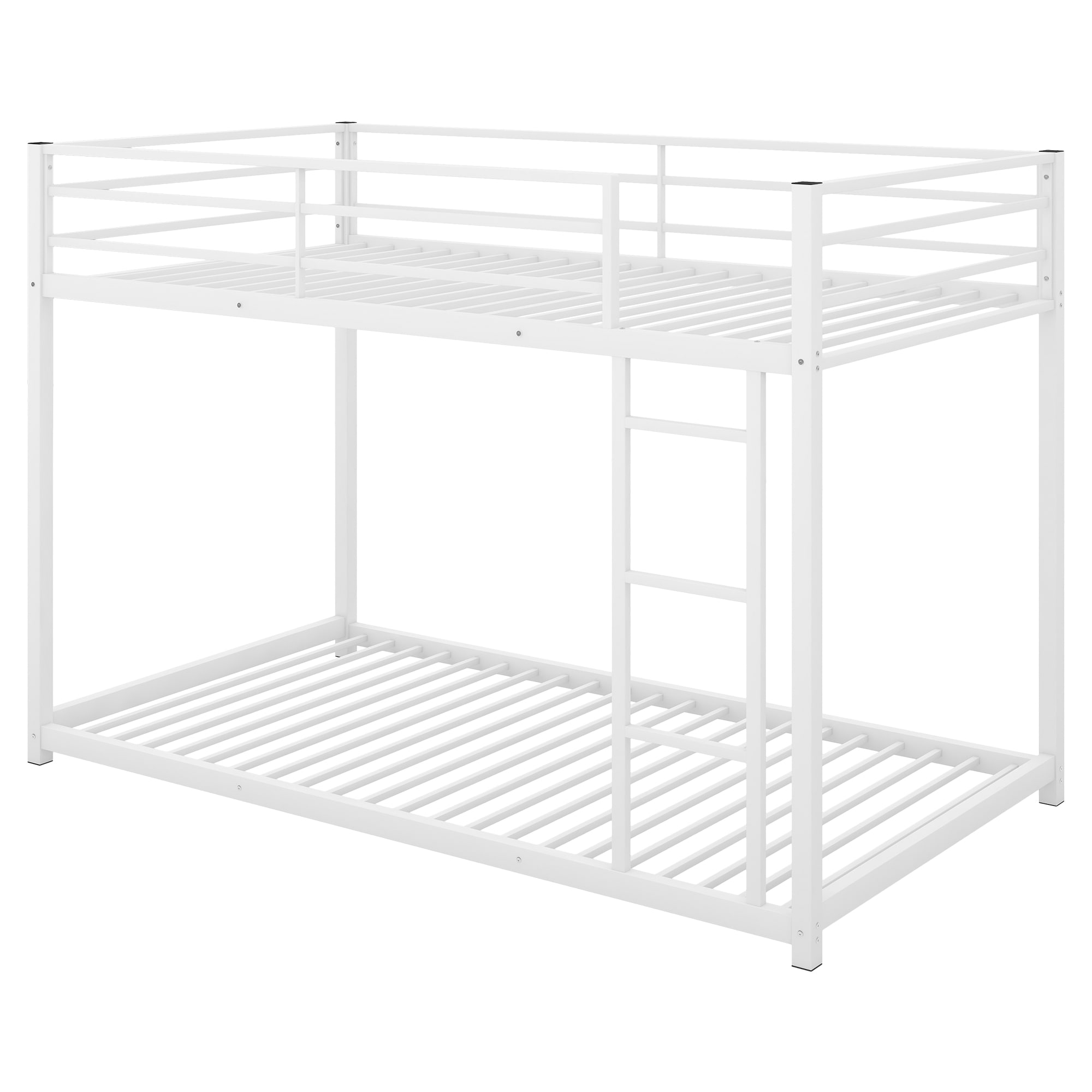 Qualler WMFU5535K White Twin over twin Bunk Bed