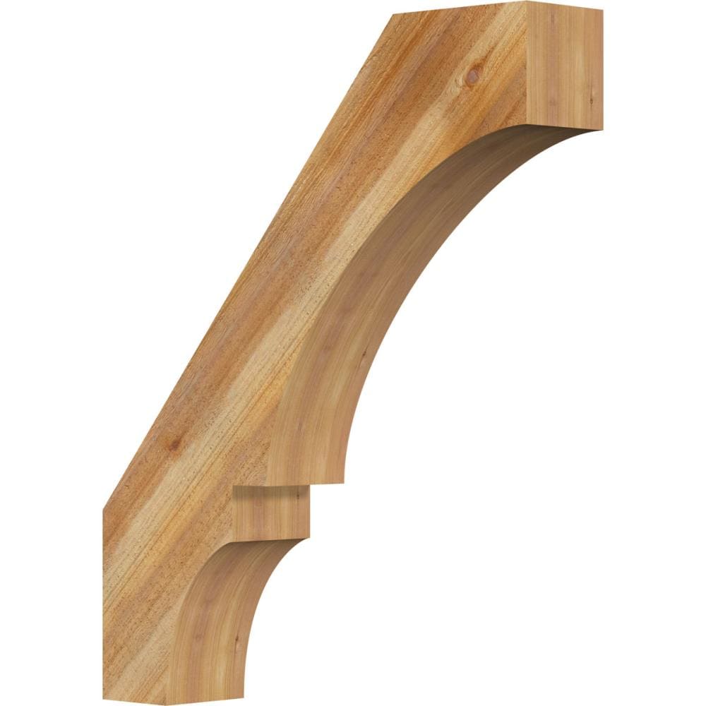 Ekena Millwork BRC06X30X36BOA00RWR 6-in x 30-in x 36-in Western Red Cedar Unfinished Wood Balboa Rough Sawn Knee Brace