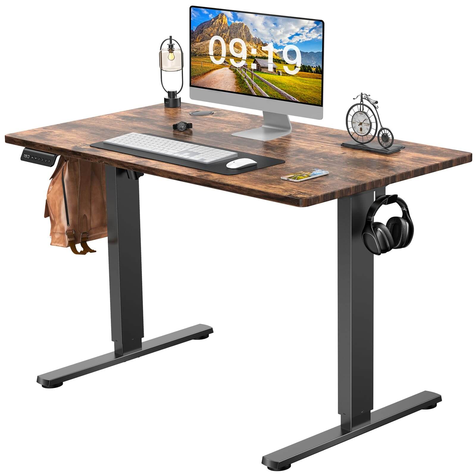 Flynama L-138402 47.24-in Brown Modern/Contemporary Computer desk
