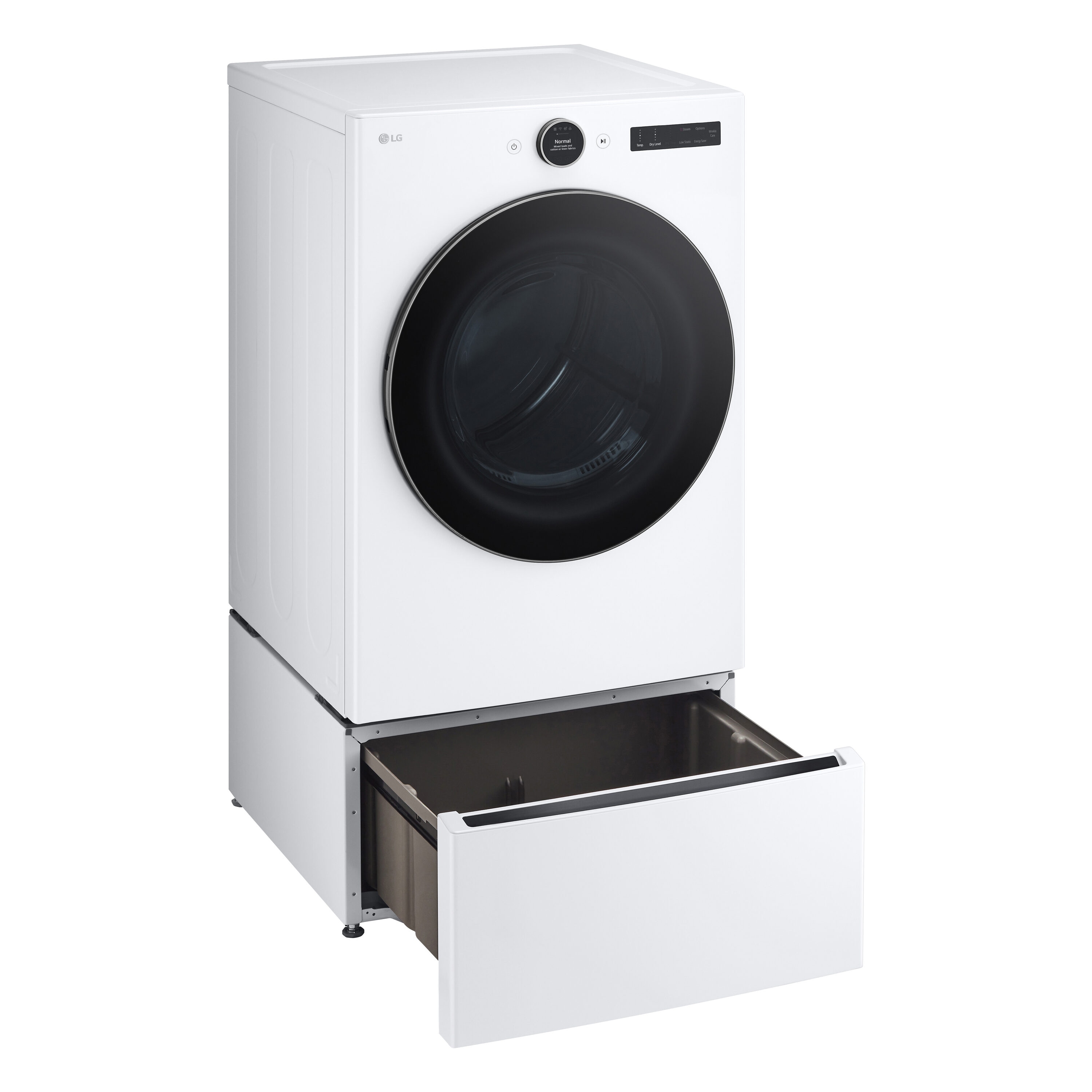 LG TurboSteam 7.4cu ft Stackable Steam Cycle Smart Electric Dryer