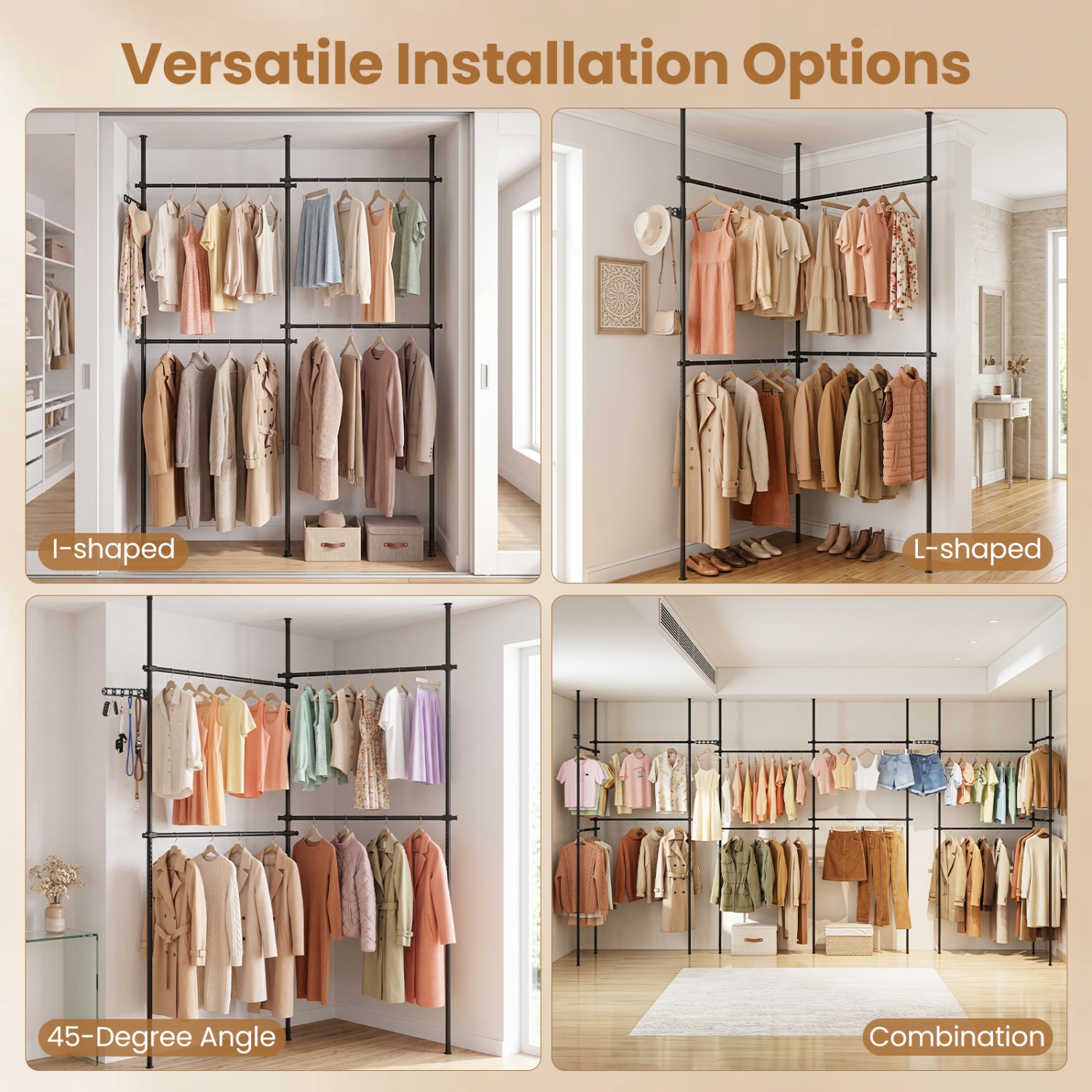 Slickblue D-CO-KD96501ZJ Garment-Racks - View #3