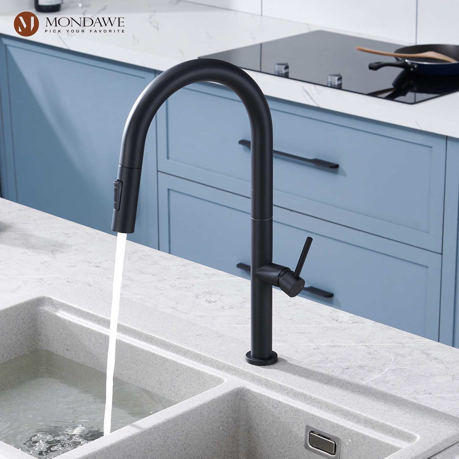 Mondawe AM-K546-MB Kitchen-Faucets - View #3