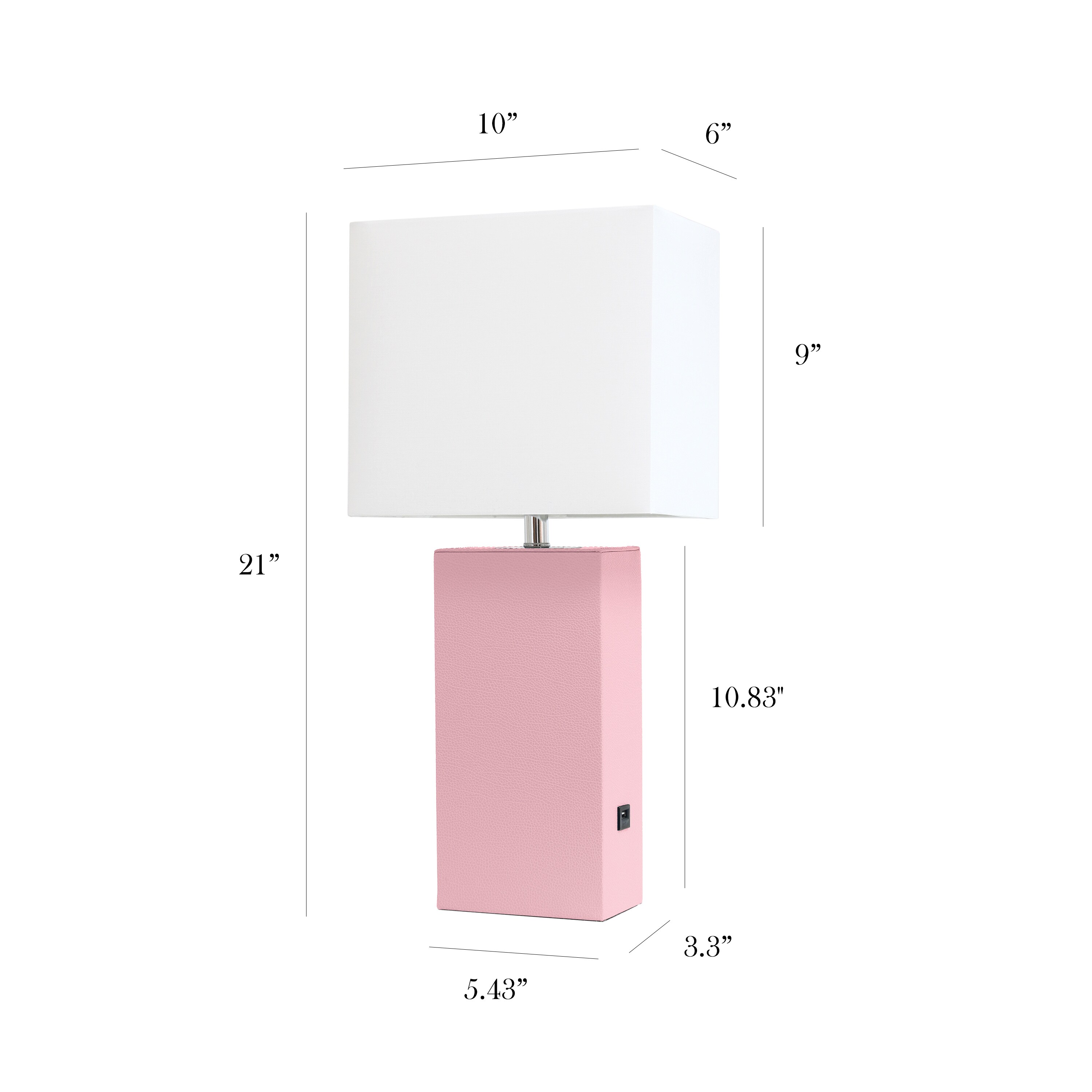 Elegant Designs LT1053-PNK Table-Lamps - View #3