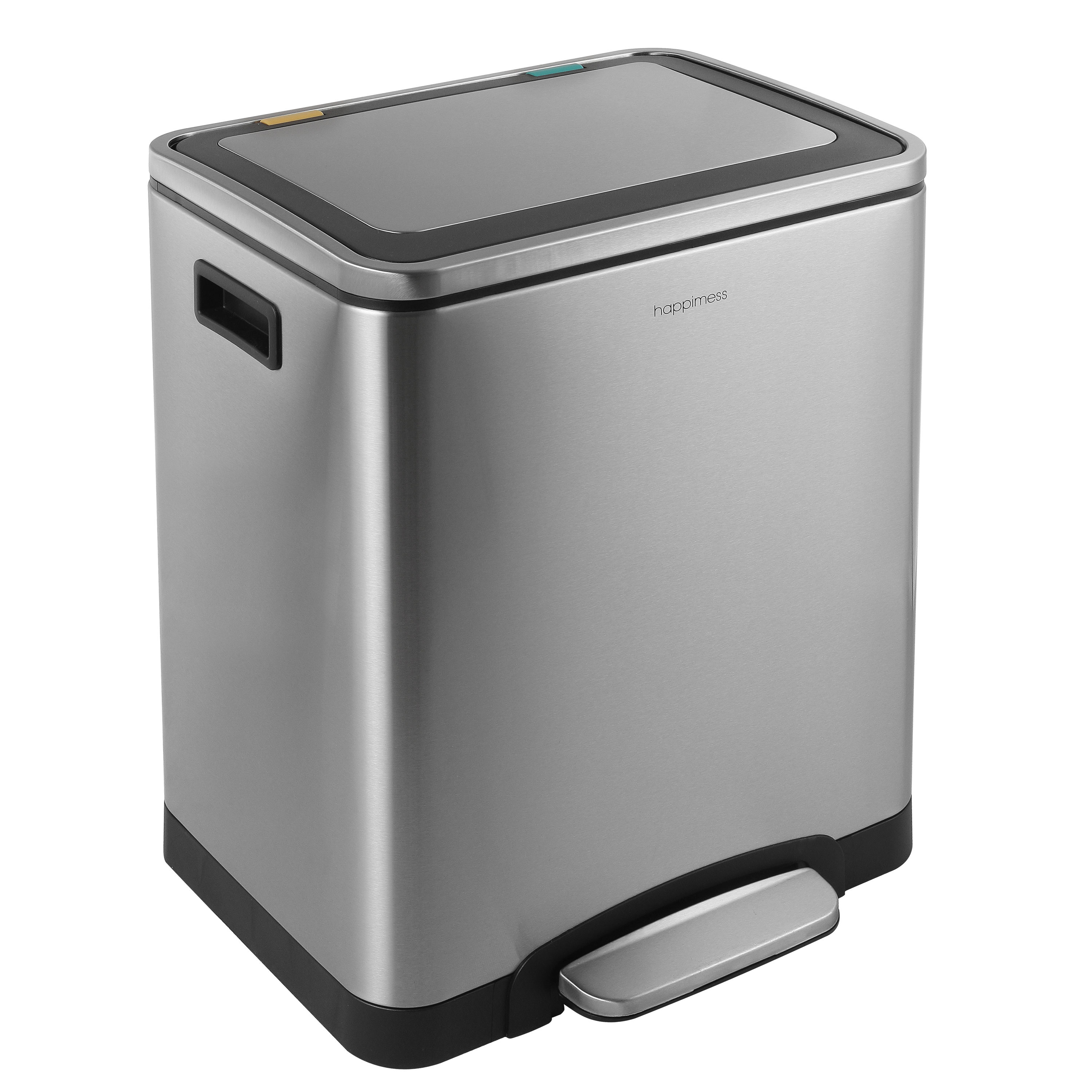 8 Gallon Trash Can, Stainless Steel Step On Kitchen Garbage Can with Lid