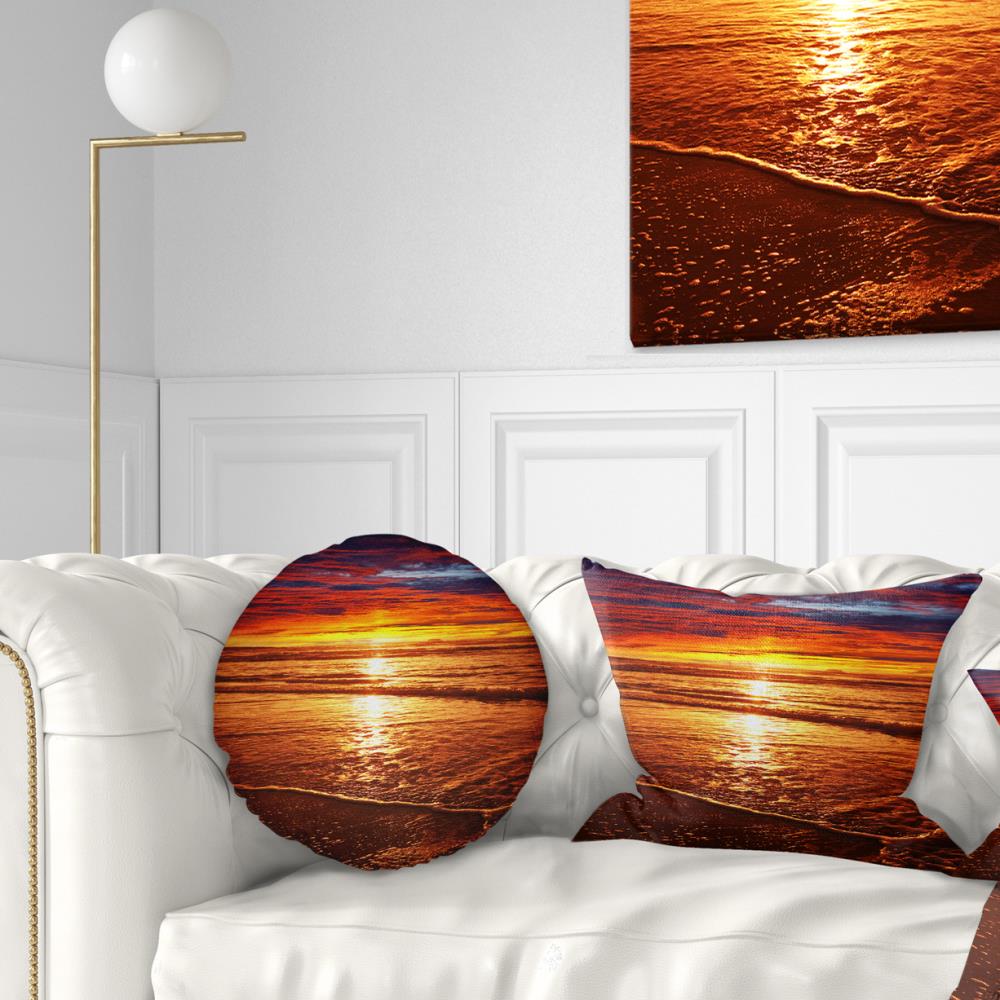Designart CU10429-12-20 12-in x 20-in Red Indoor Decorative Pillow