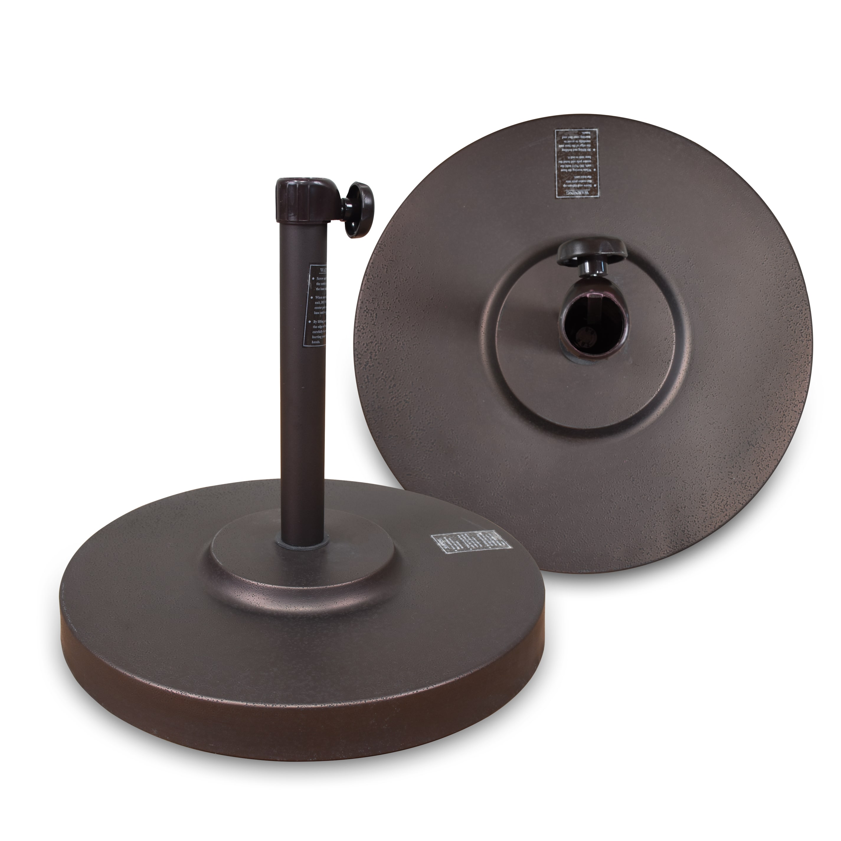 Bronze 50 lb Round Concrete and Steel Umbrella Base