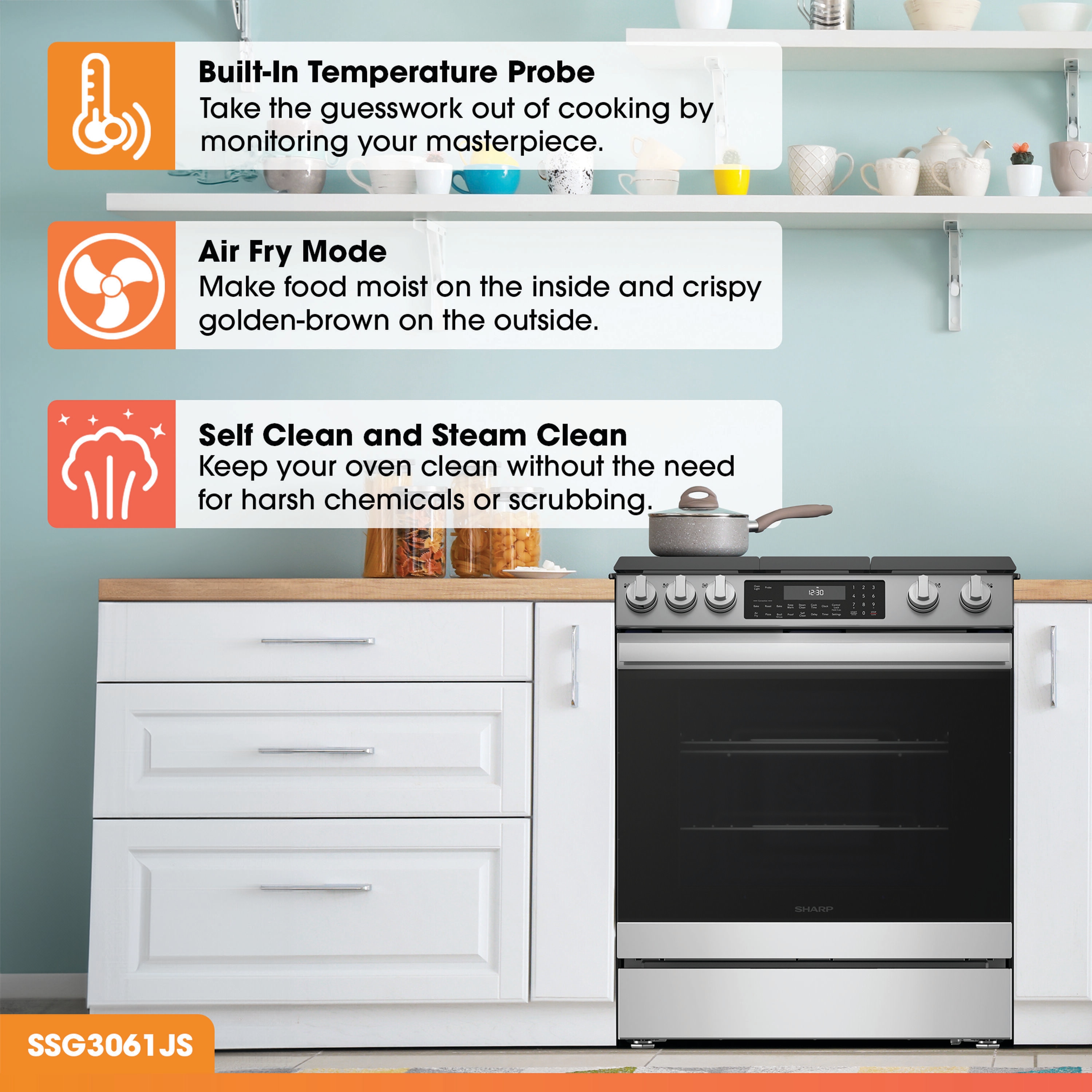 Sharp SSG3061JS Freestanding-Gas-Ranges - View #5