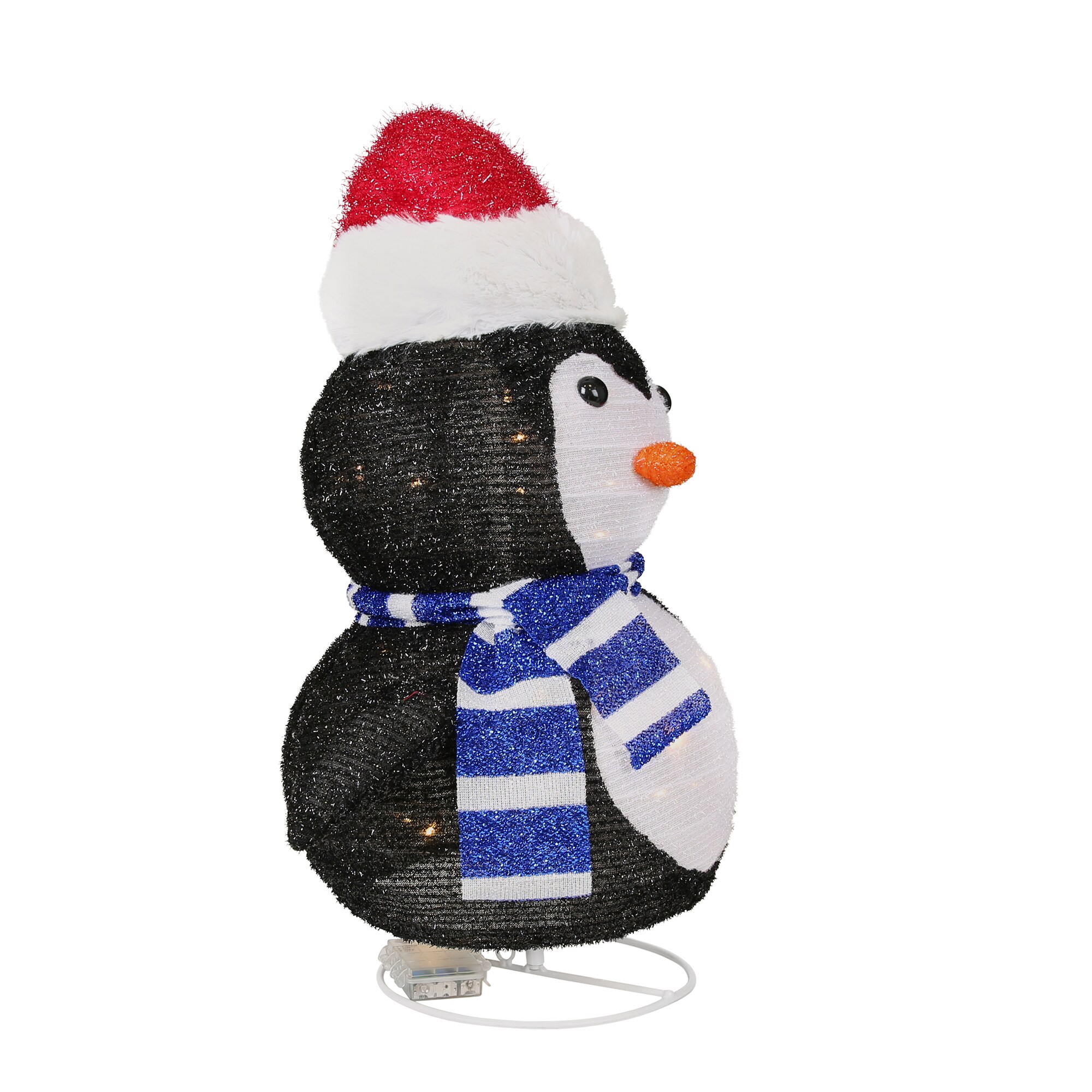 Holiday Living 3-Pack 24-in Penguin Free Standing Decoration with Clear  Incandescent Lights at