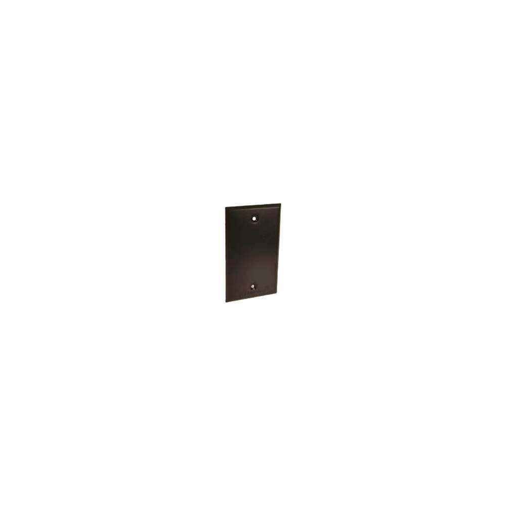 ProPlus ZX9ORGL19104 Weatherproof 5173-7 Bronze Single Gang Blank Switch Plate Cover