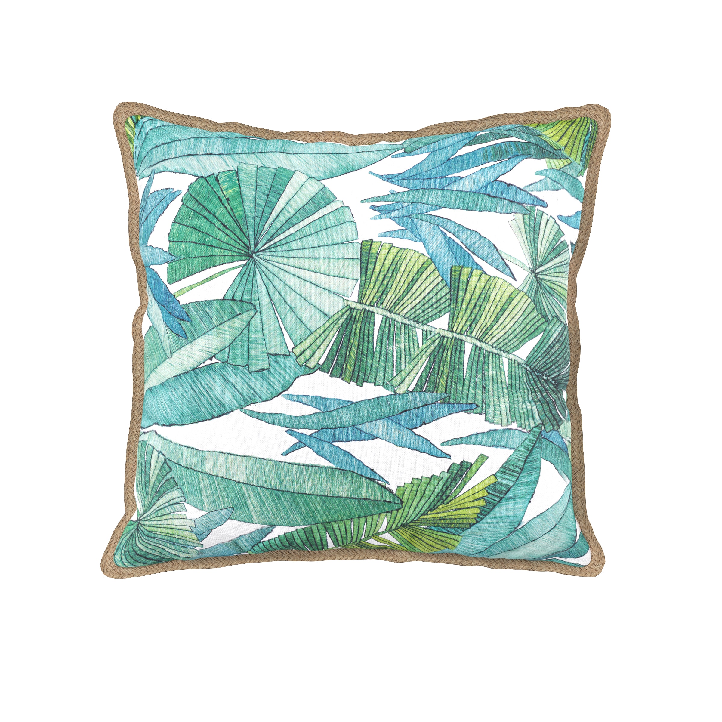 allen + roth 4952024 Floral Jungle Square Throw Pillow