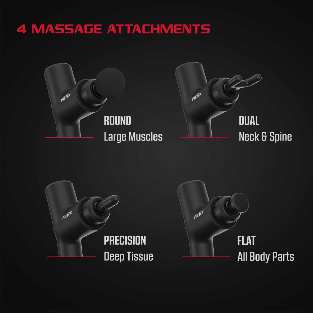 Fitrx Fitrx Massage Gun Handheld Deep Tissue Percussion Massager With 6