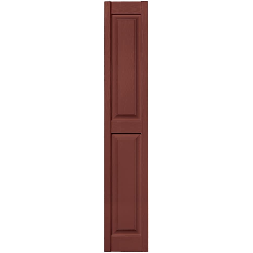 Vantage V4711267027 12-in W x 66.75-in H Cambridge Red Raised panel Exterior Shutters ( 1 -Pack )
